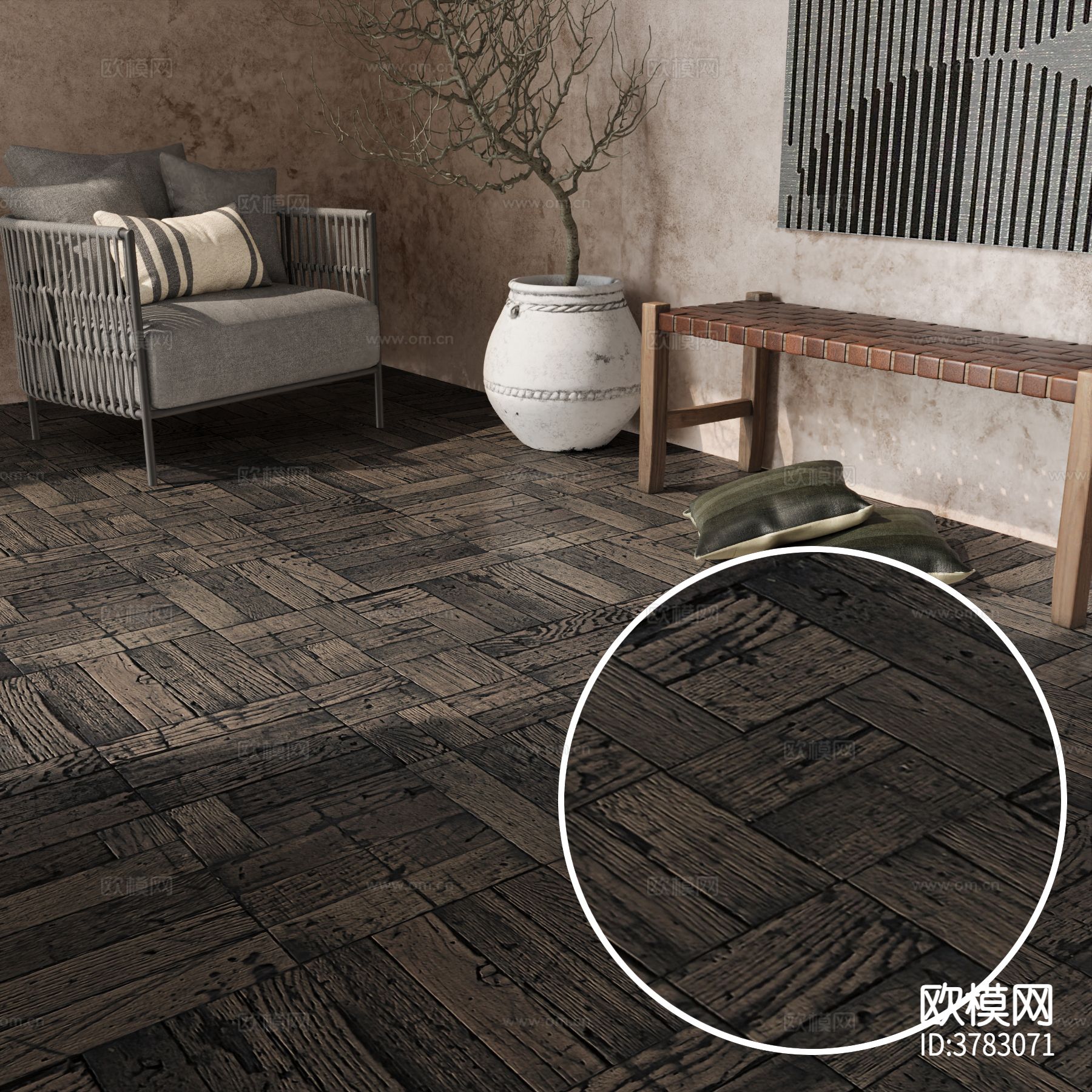 木地板 田字板材质下载