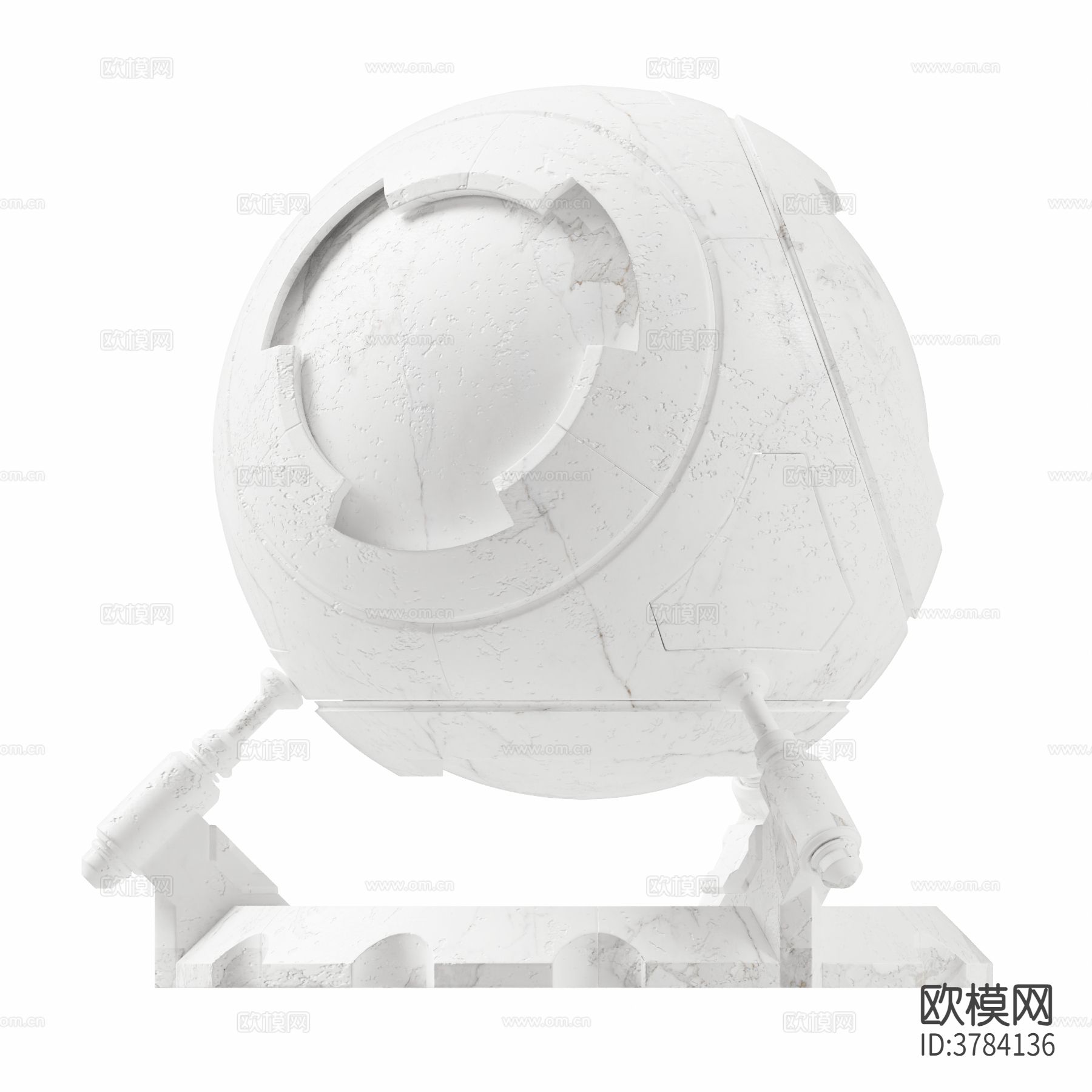 白色素色石材 地胶板材质下载