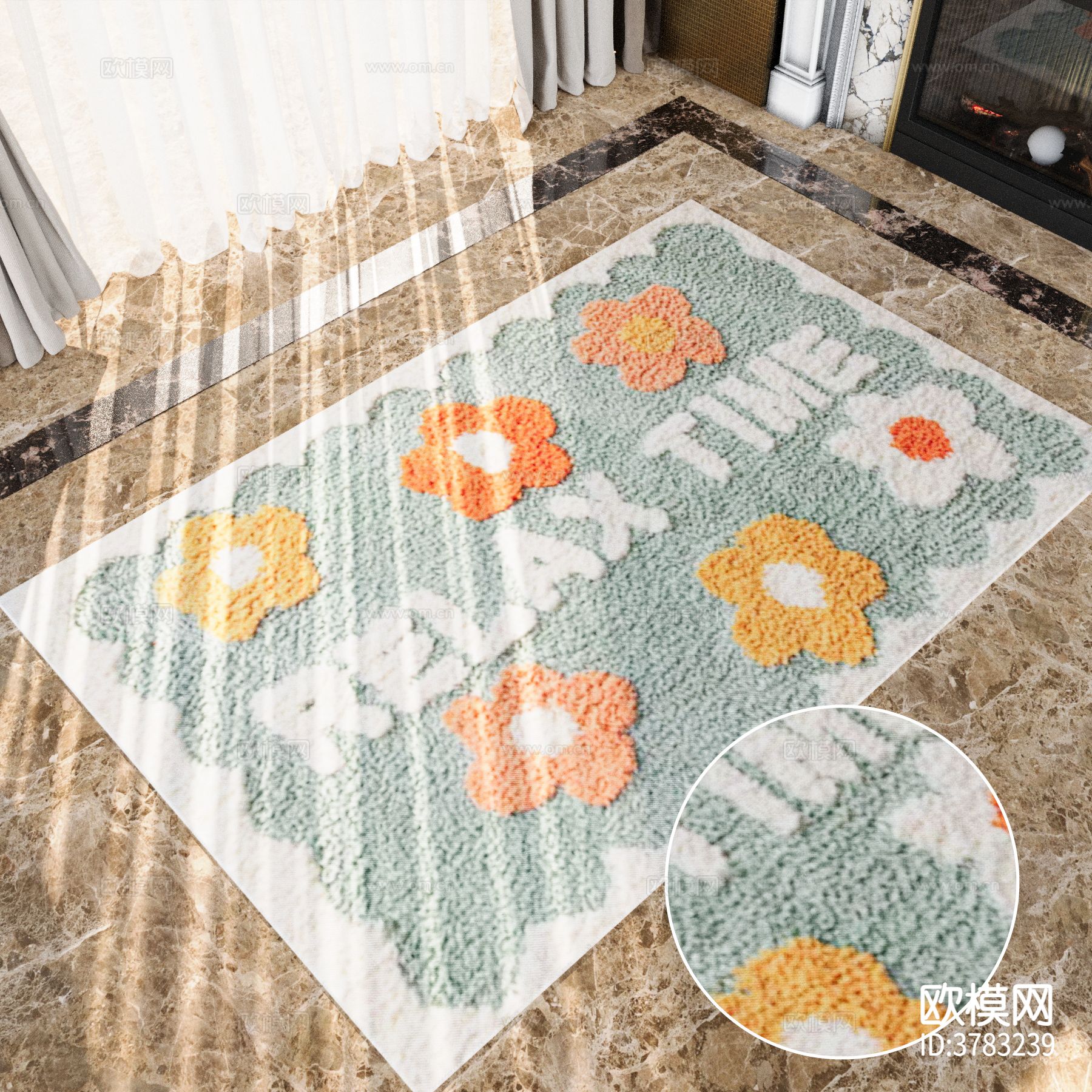 方形地毯材质下载