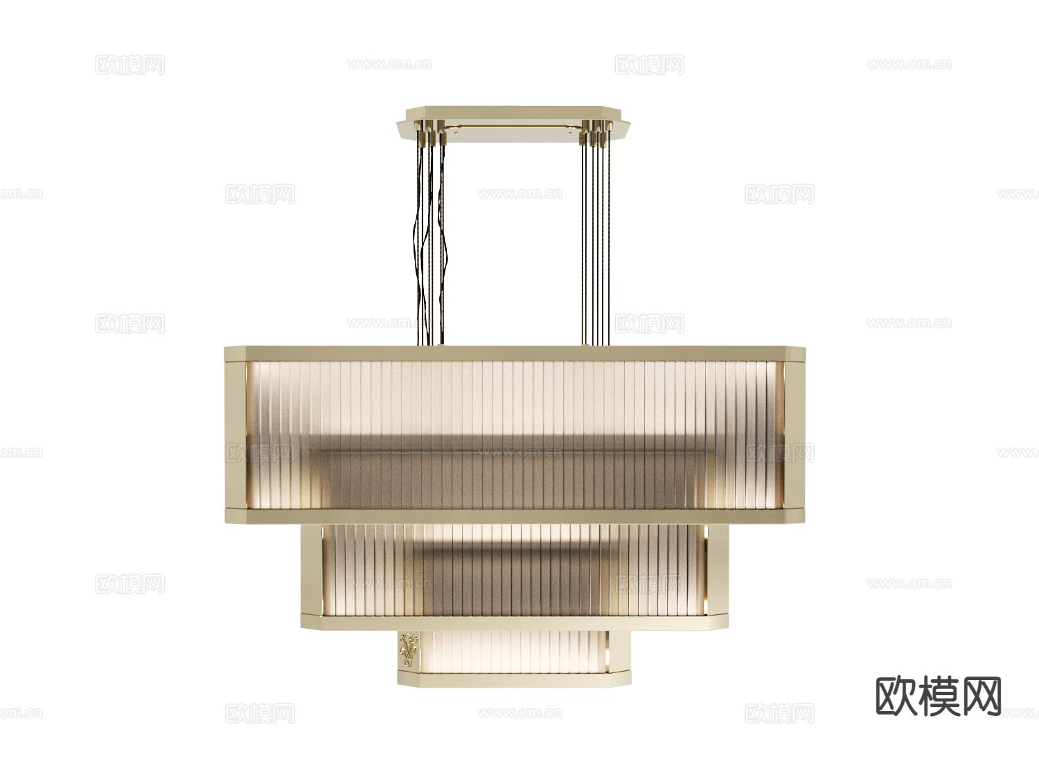 visionnaire 多层吊灯3d模型下载（渲染图1）