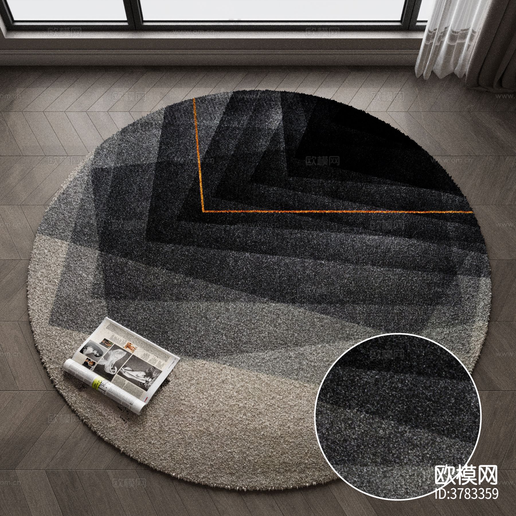 圆形地毯材质下载