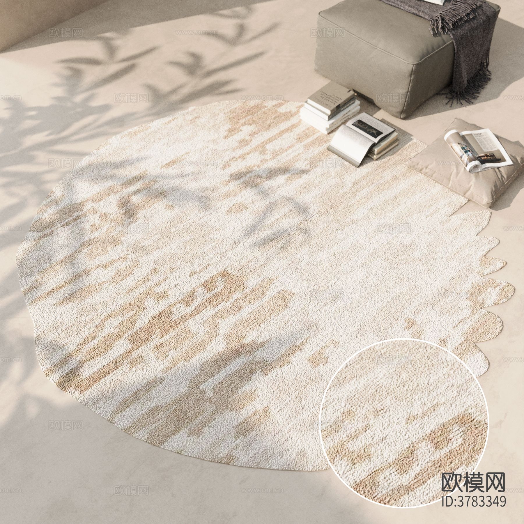 圆形地毯材质下载