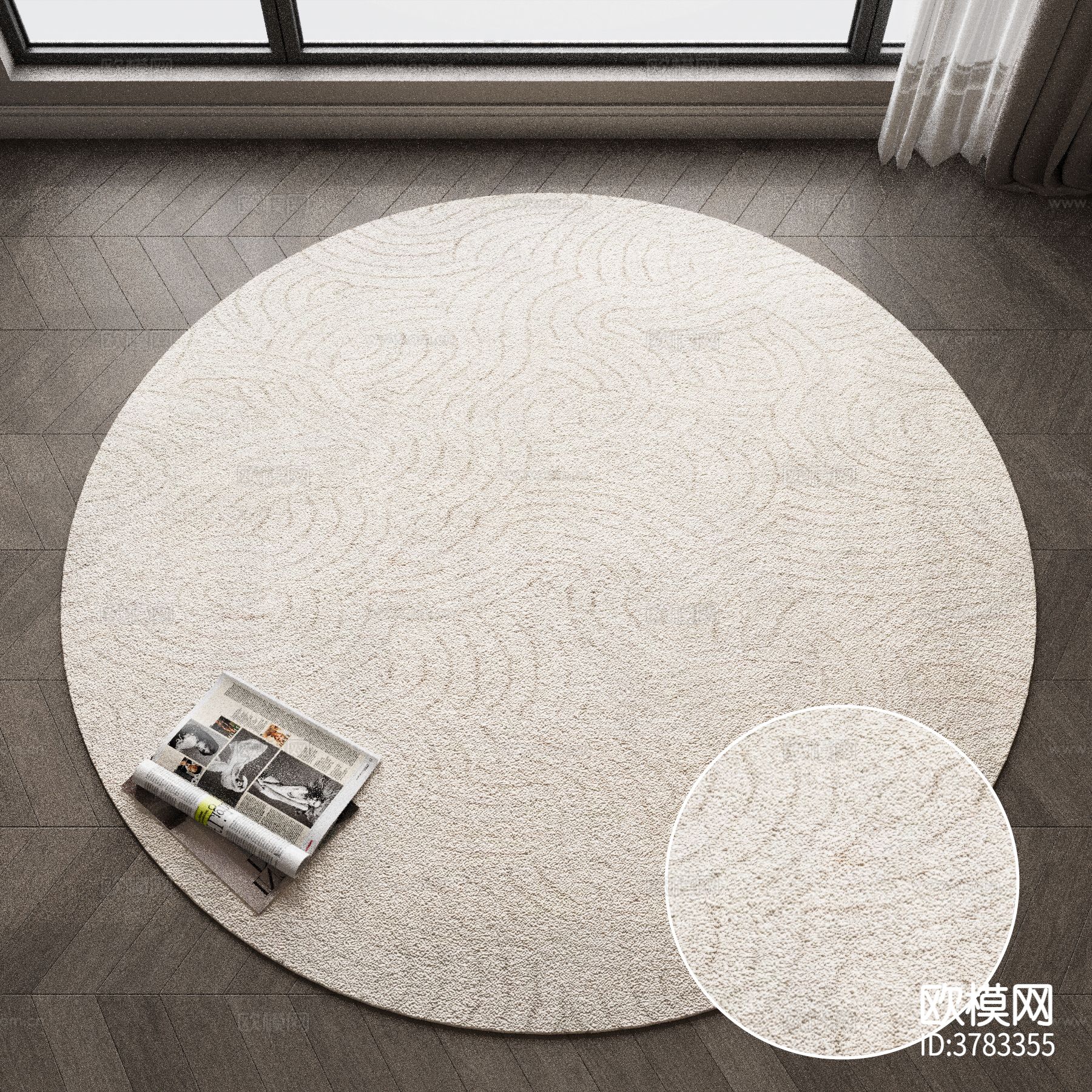 圆形地毯材质下载