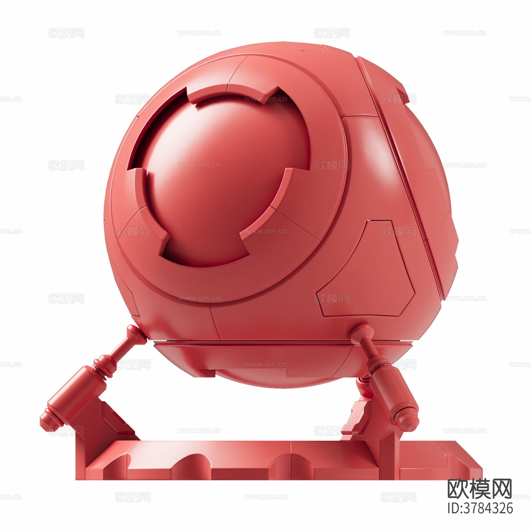 红色哑光塑料材质下载