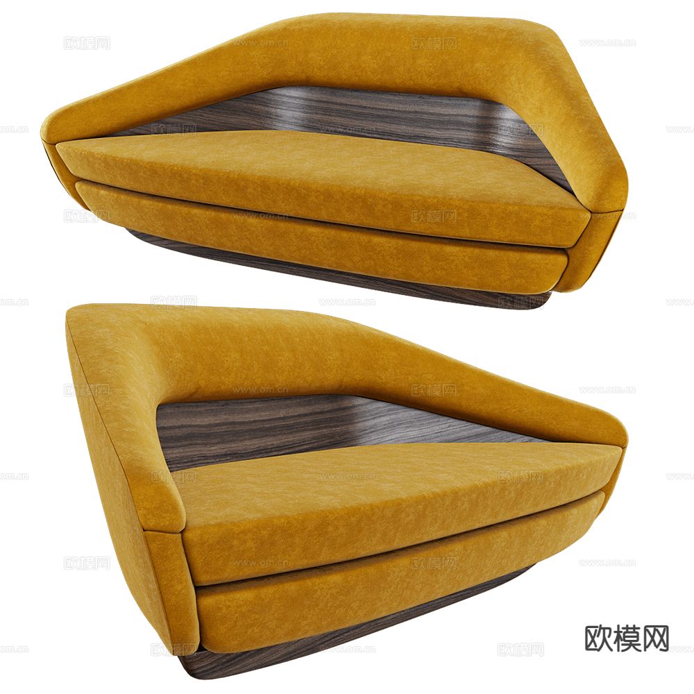 ALMA 意式双人沙发3d模型下载