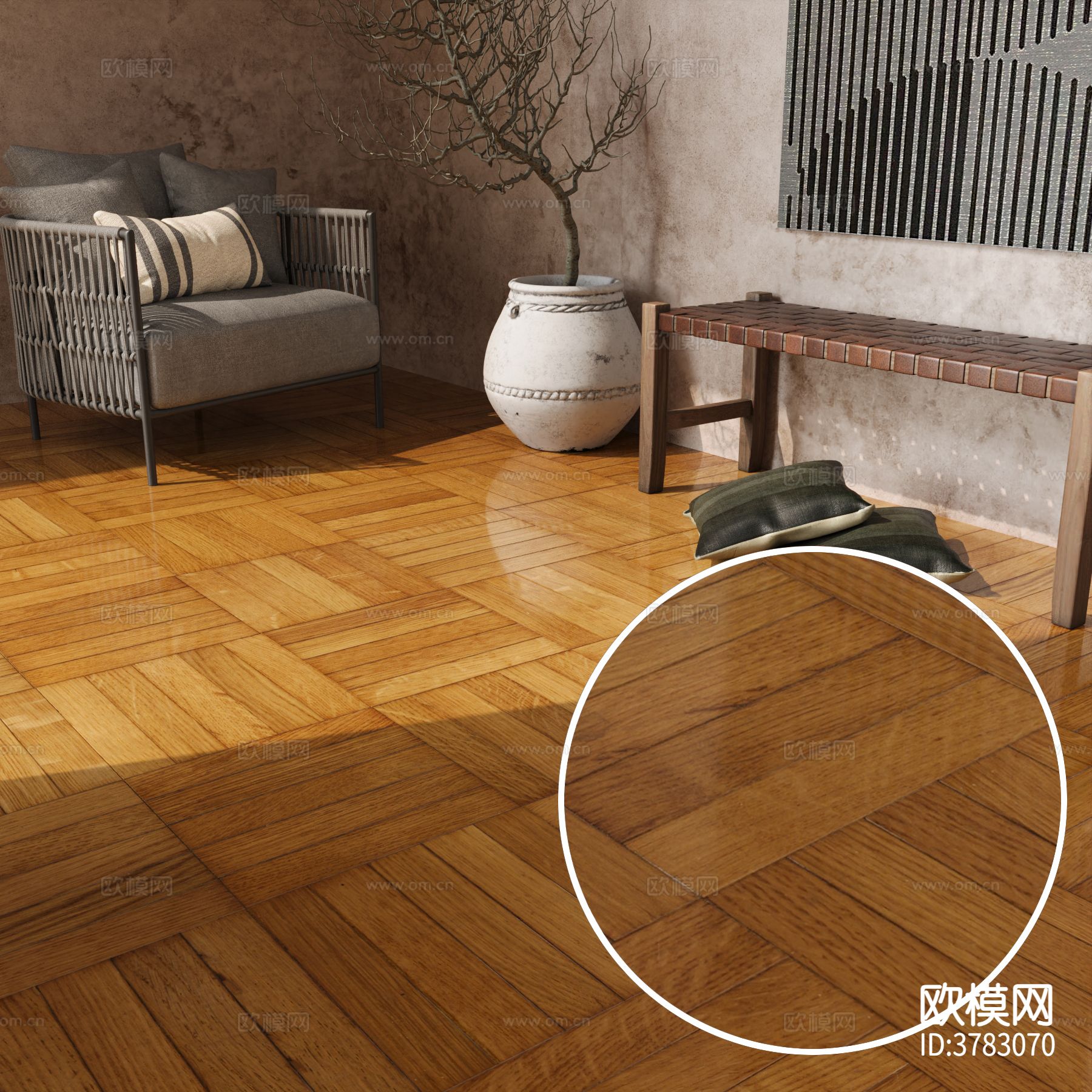 木地板 田字板材质下载