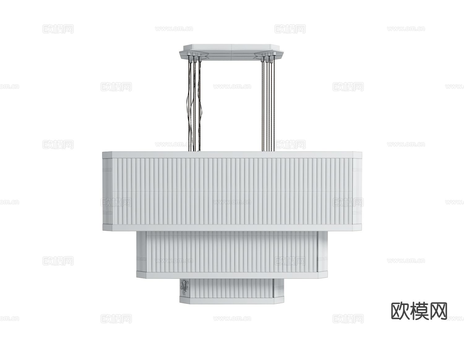 visionnaire 多层吊灯3d模型下载（渲染图2）