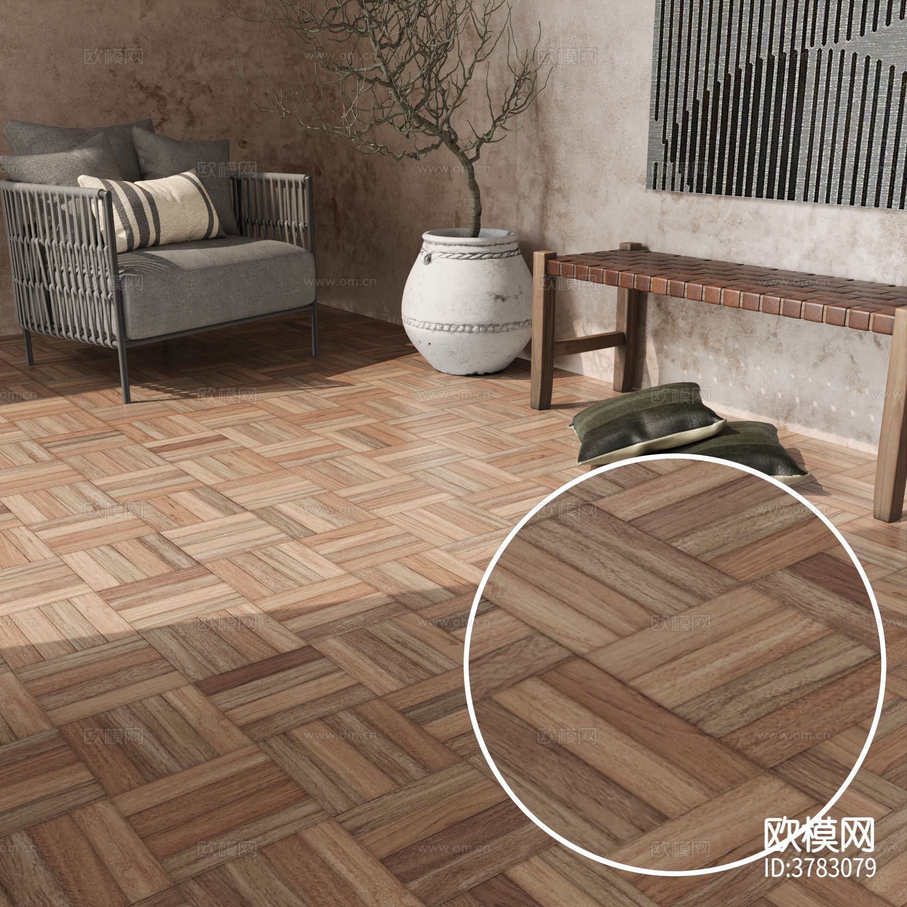 木地板 田字板材质下载