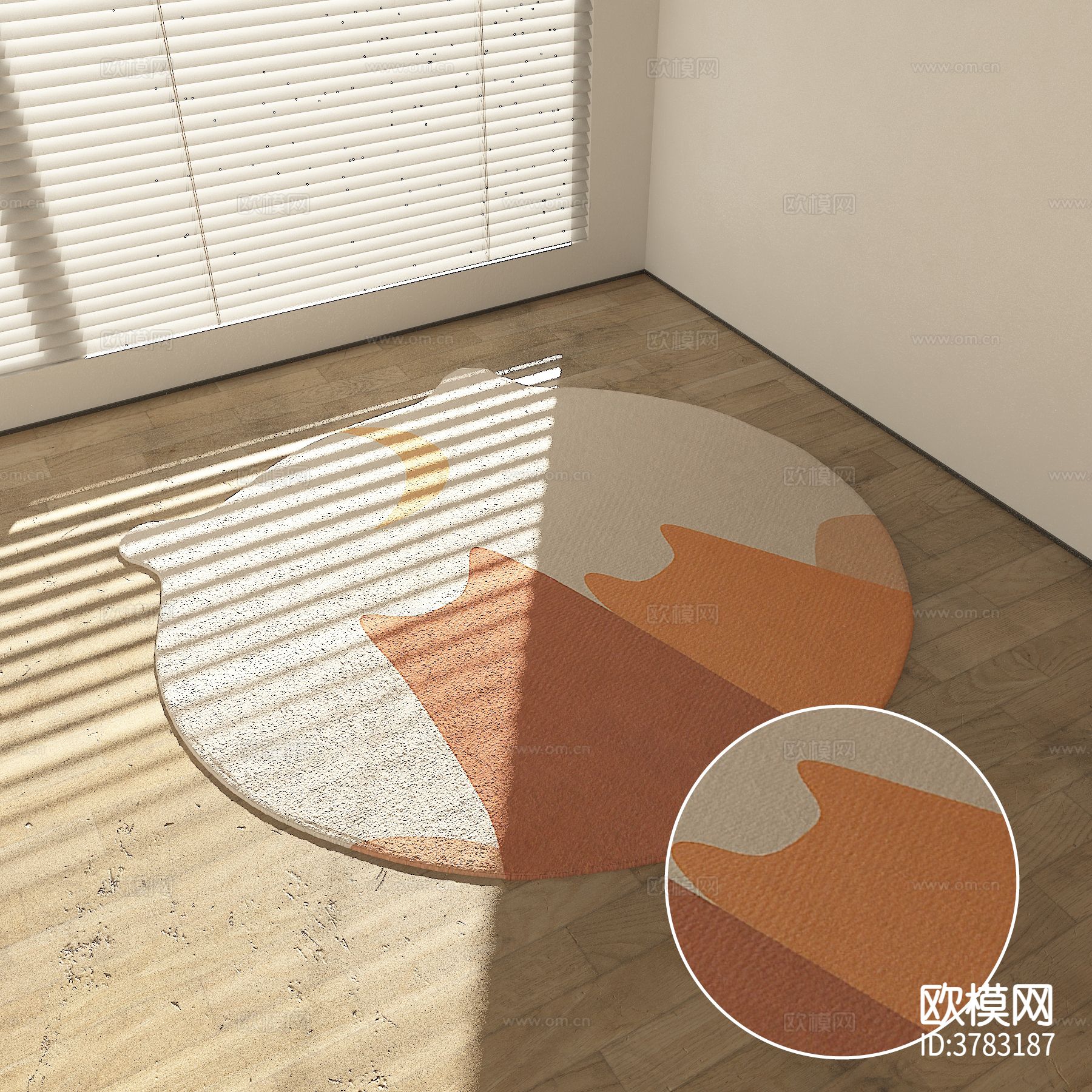 卡通地毯 圆形地毯材质下载