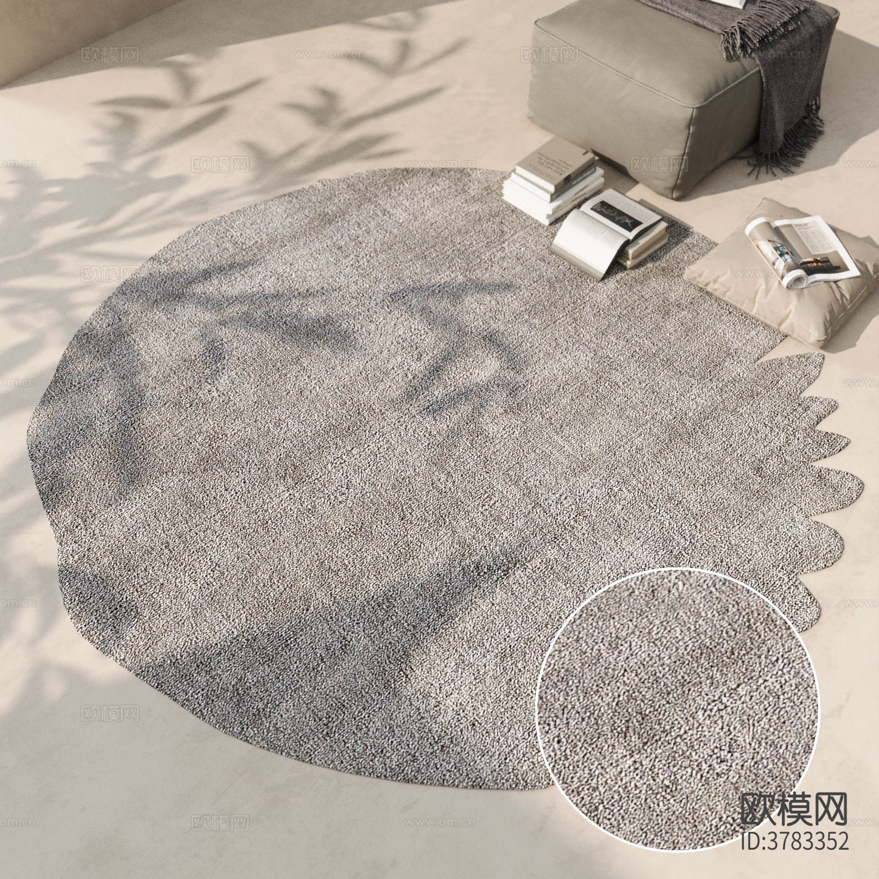 圆形地毯材质下载