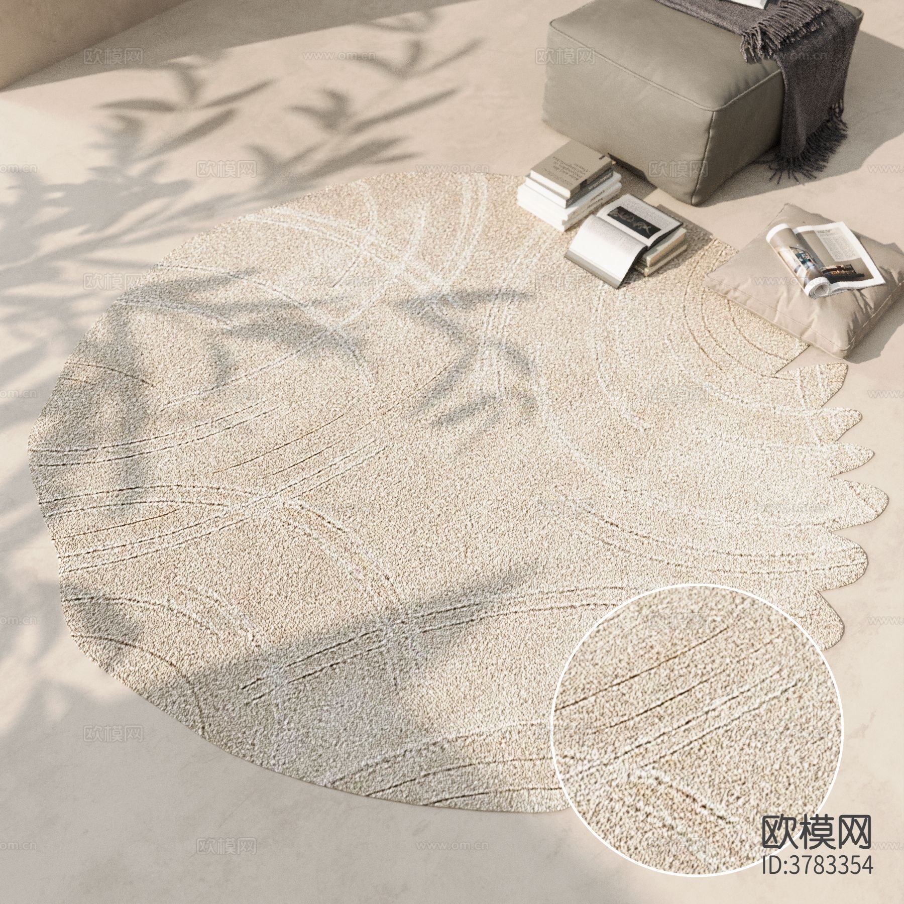 圆形地毯材质下载