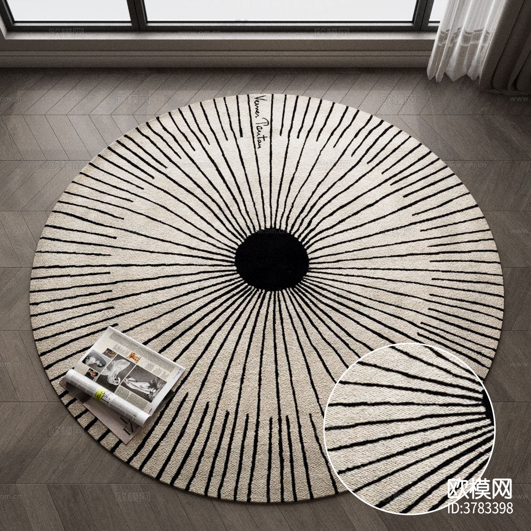 圆形地毯材质下载