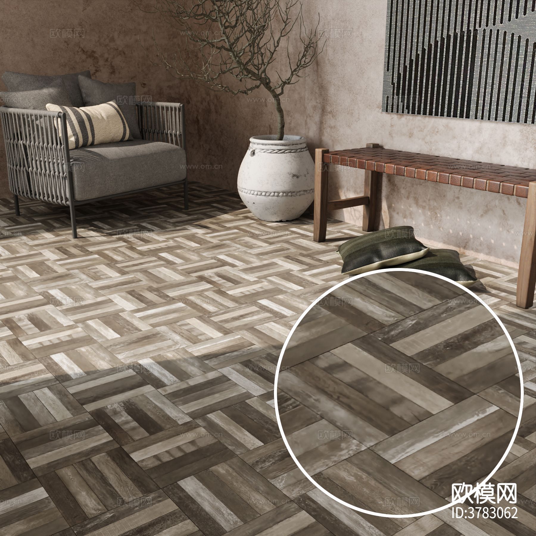 木地板 田字板材质下载