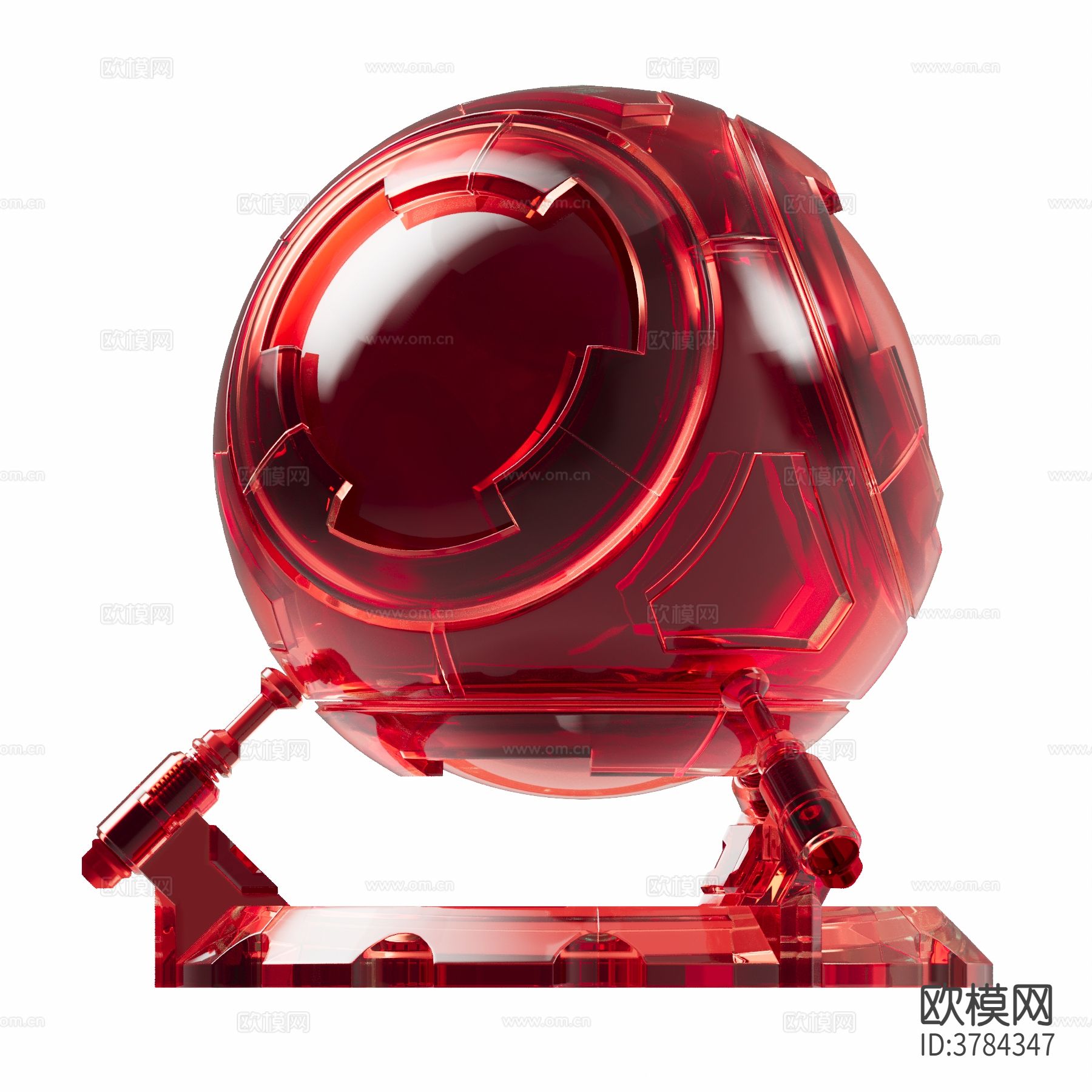 透明红色亚克力材质下载