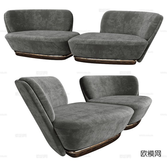 ALMA 意式双人沙发3d模型下载