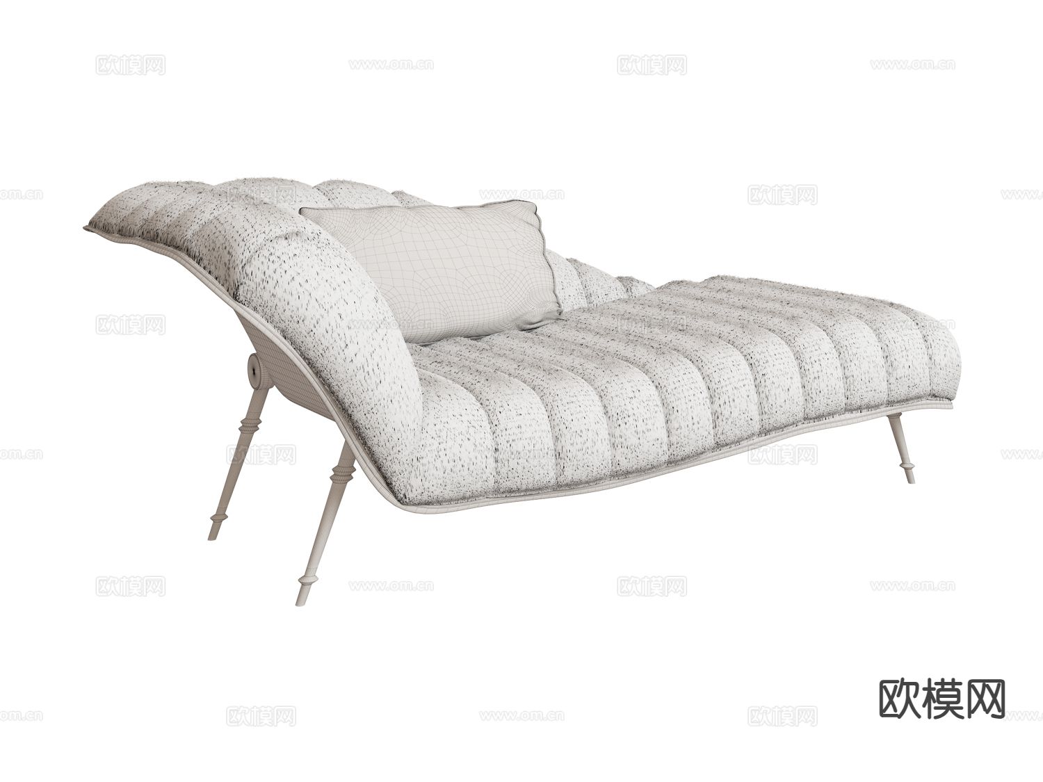 visionnaire轻奢贵妃椅3d模型下载（渲染图2）