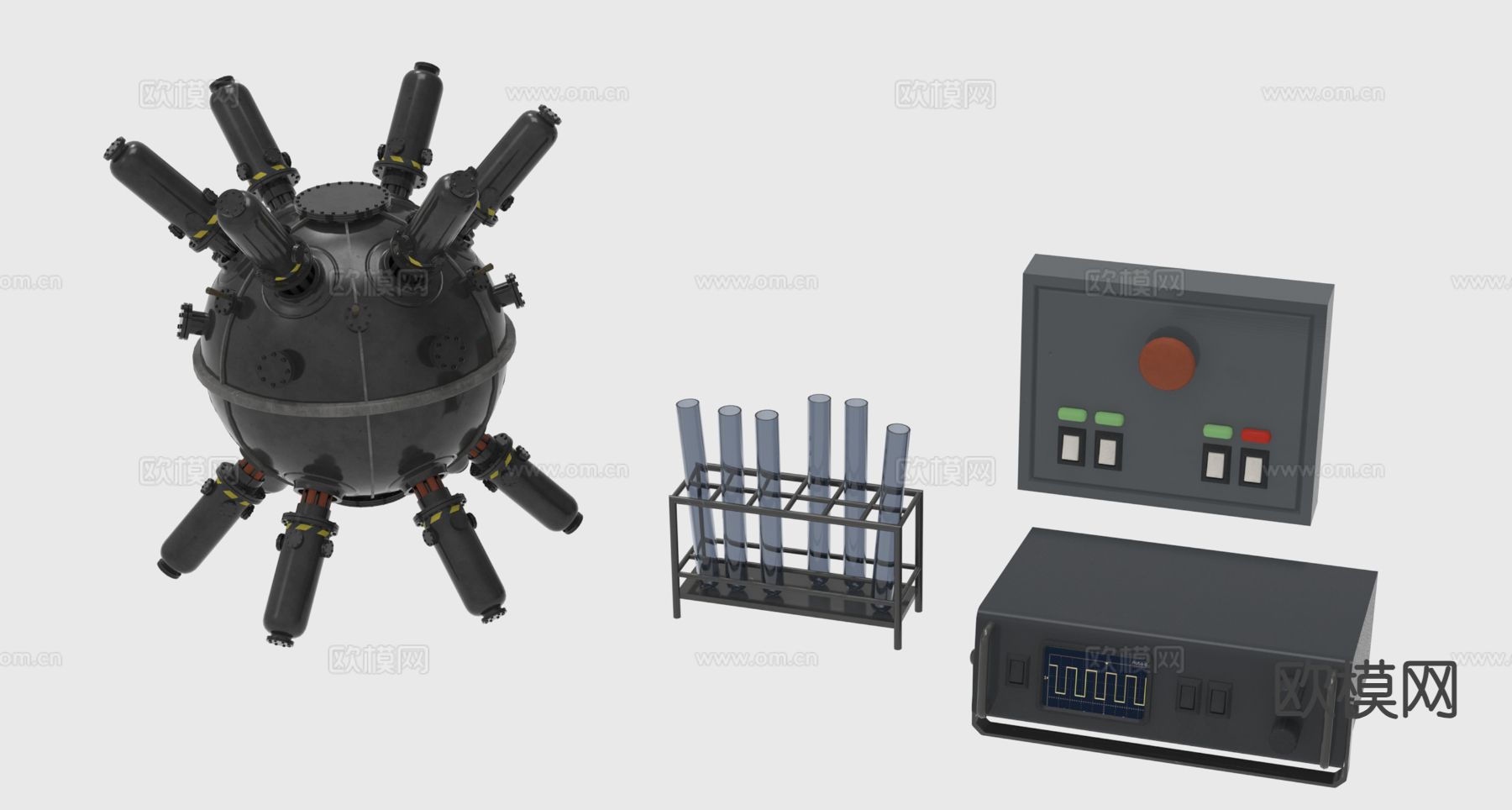 工业设备 电表箱3d模型下载