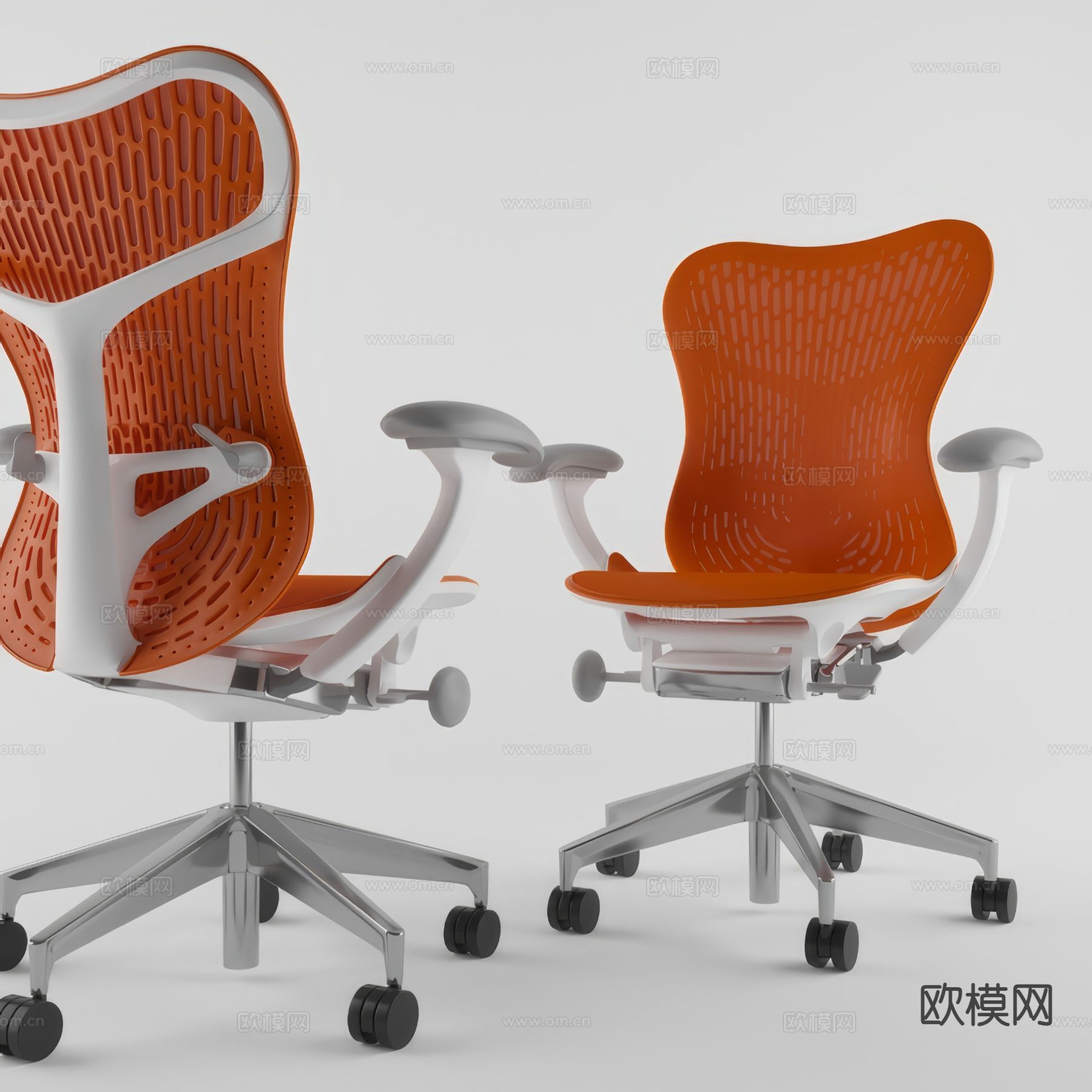 Herman Miller 办公椅 旋转椅 网格办公椅3d模型