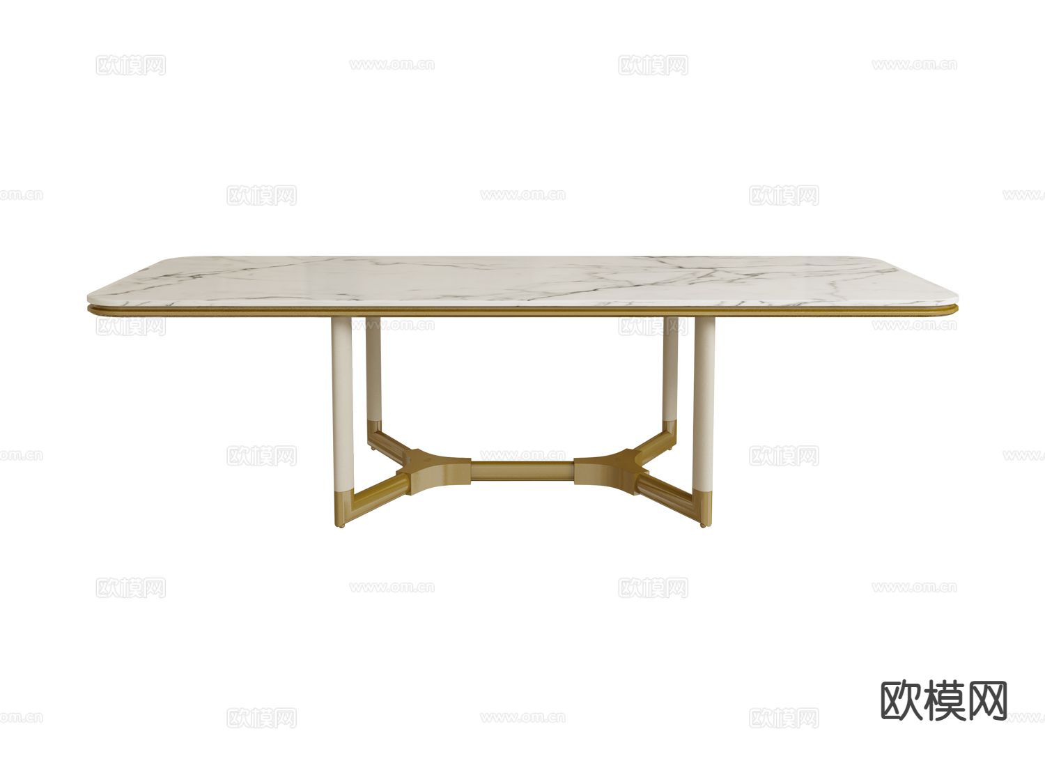 visionnaire意式轻奢餐桌3d模型下载（渲染图1）