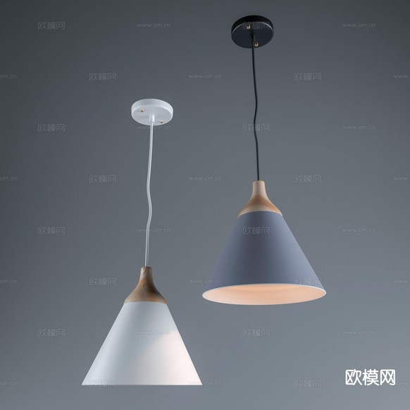 工业风吊灯 餐厅吊灯3d模型下载(渲染图1)