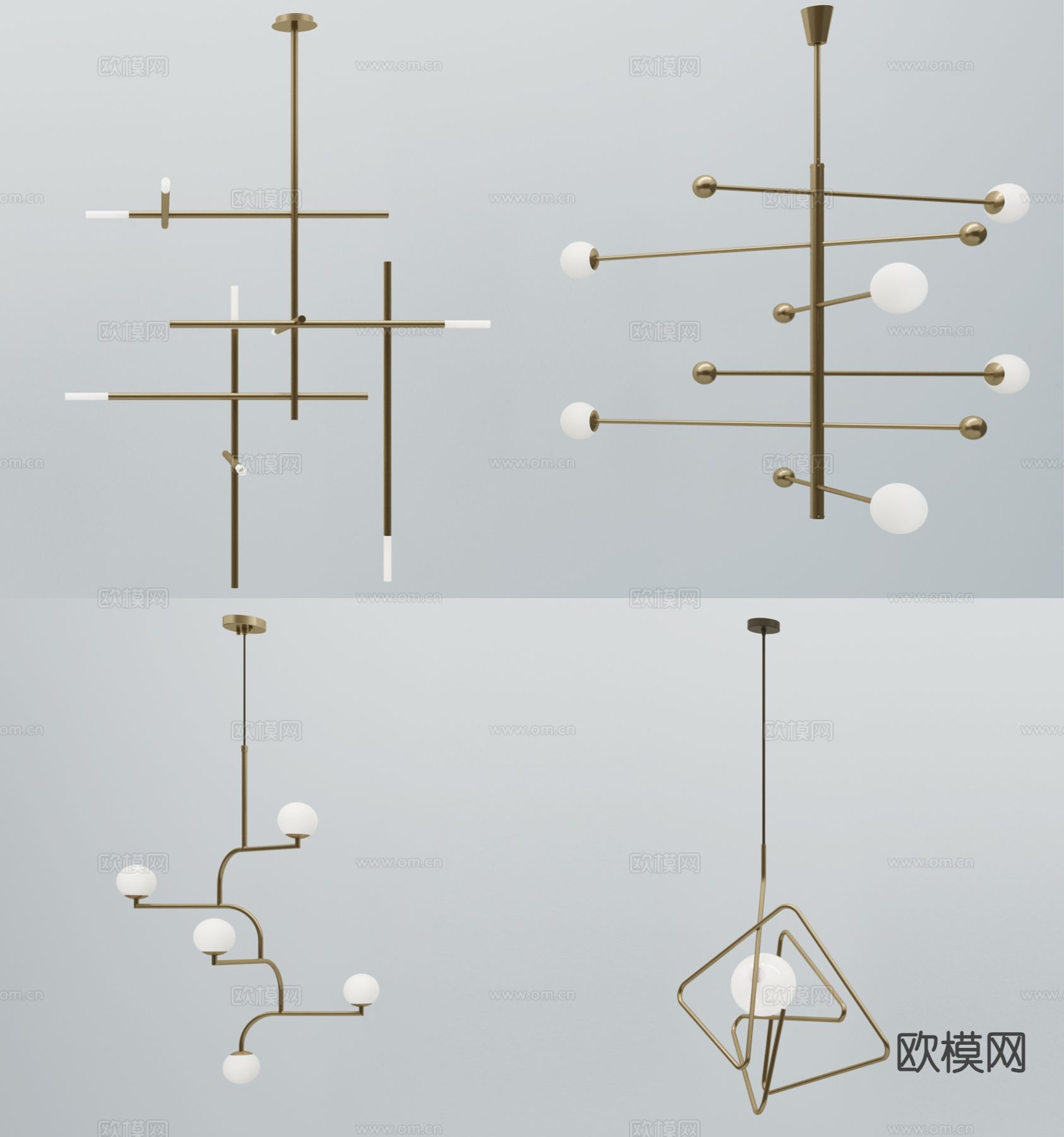 北欧吊灯 艺术吊灯3d模型