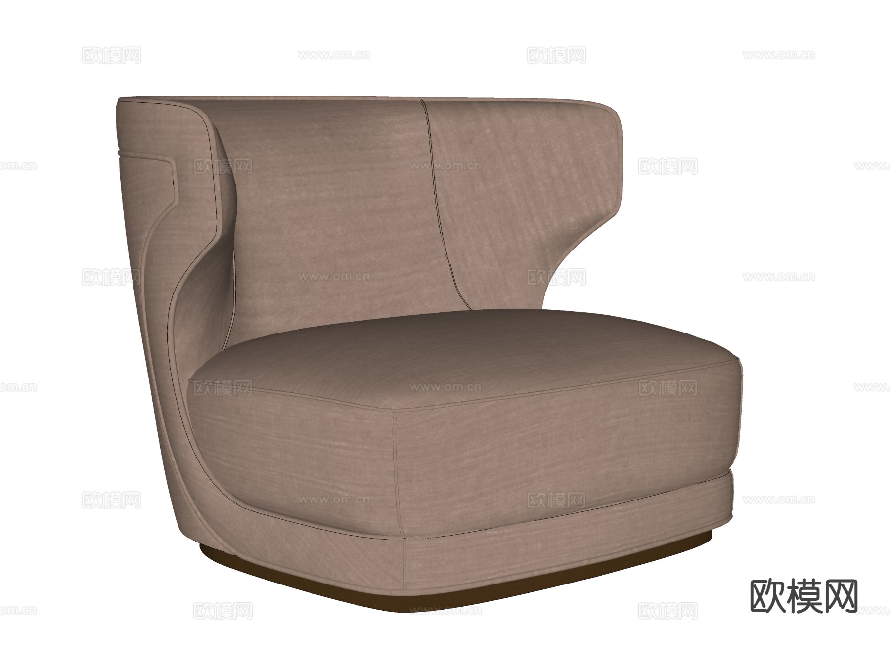 baxter 休闲椅su模型