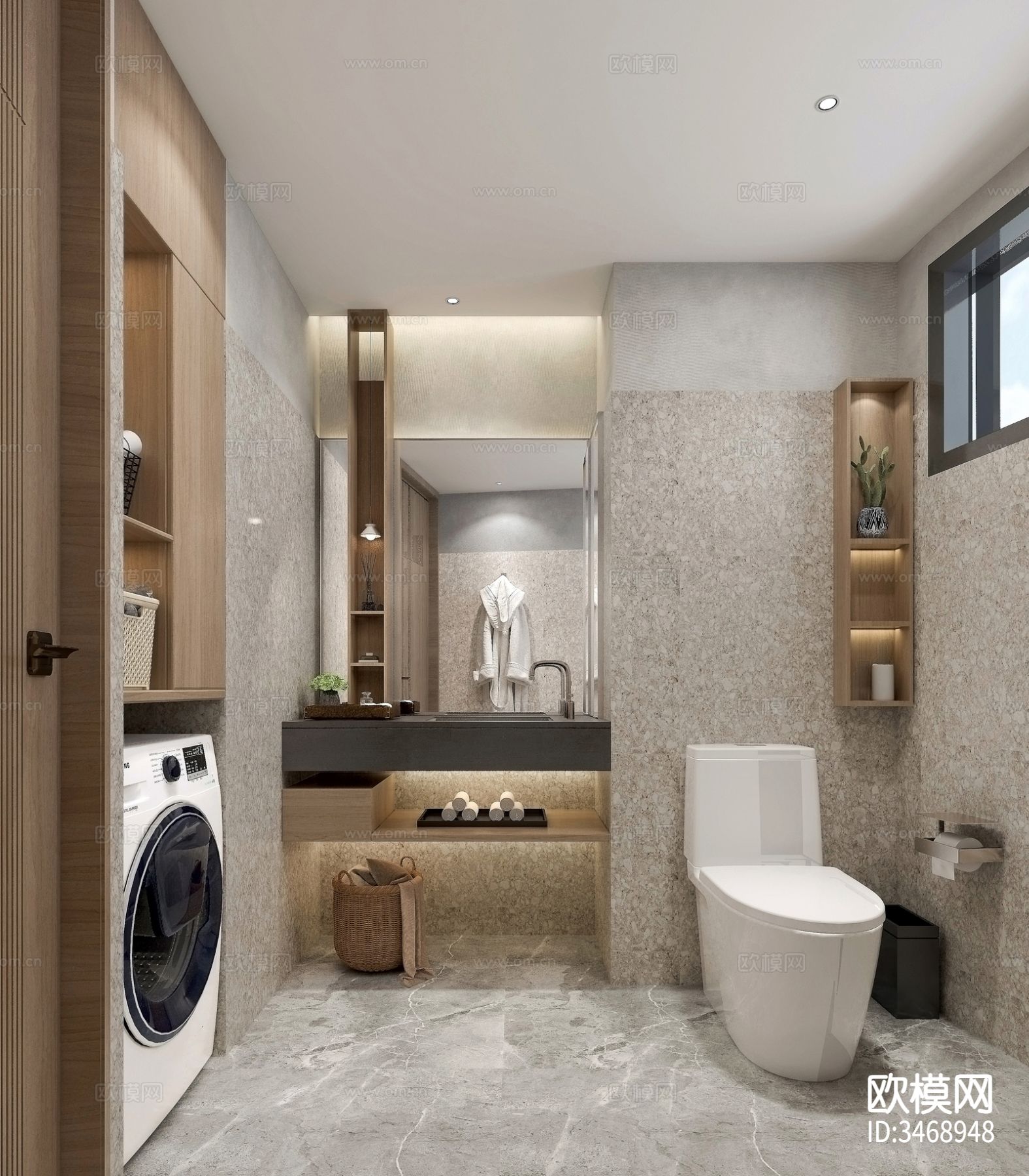 现代平层效果图下载（渲染图9）