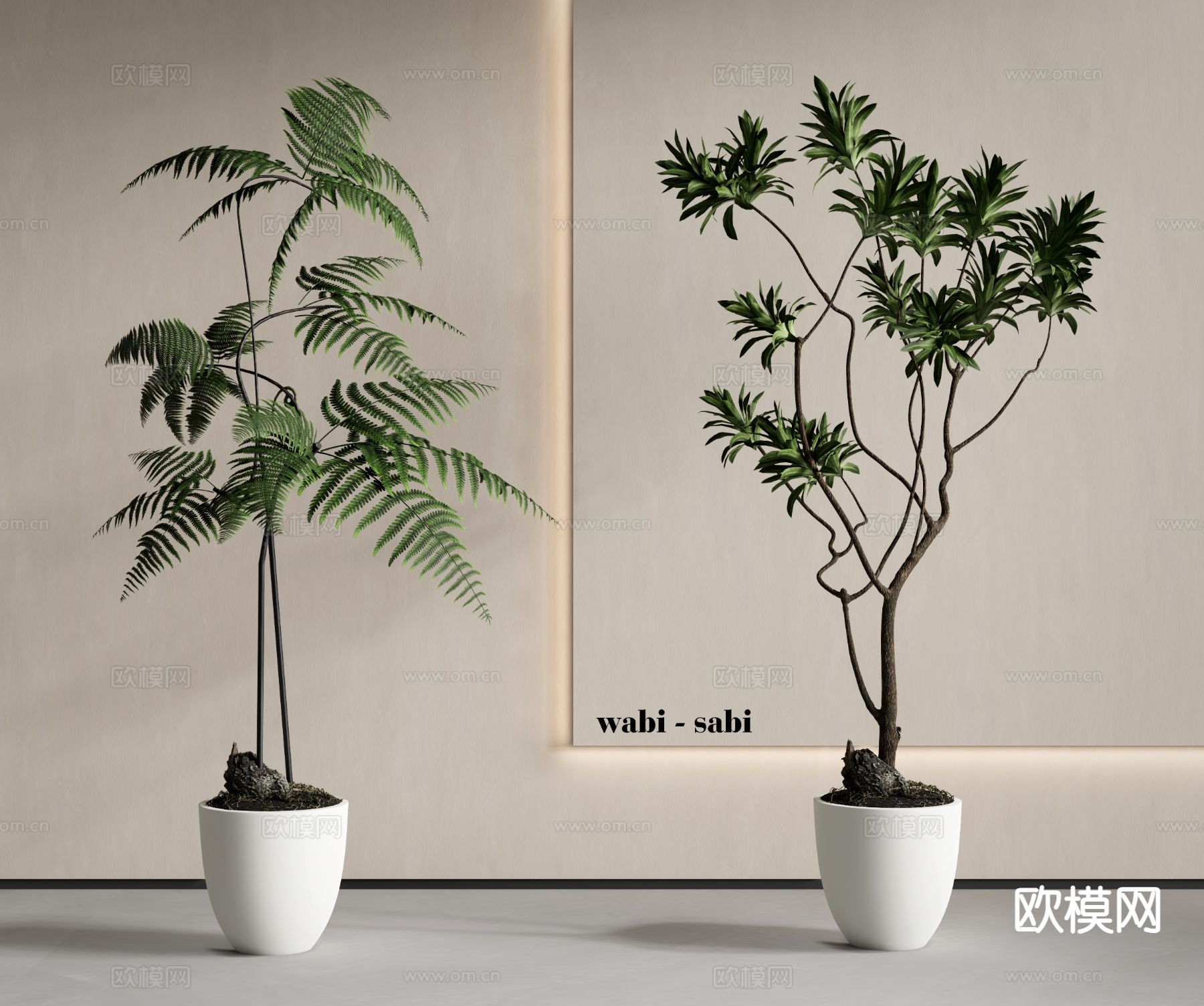 绿植盆栽 盆景 落地植物3d模型