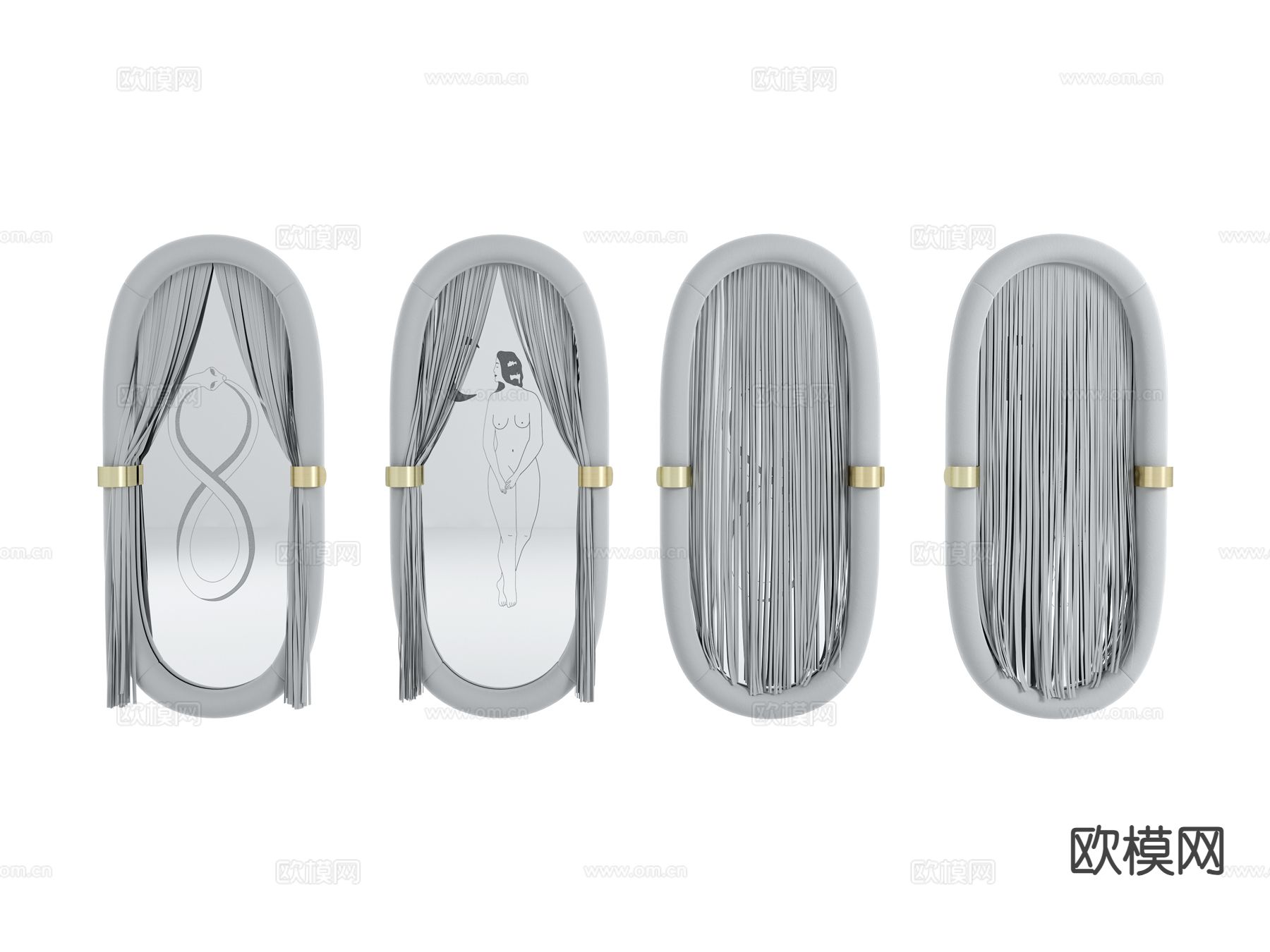 visionnaire镜子 全身镜3d模型