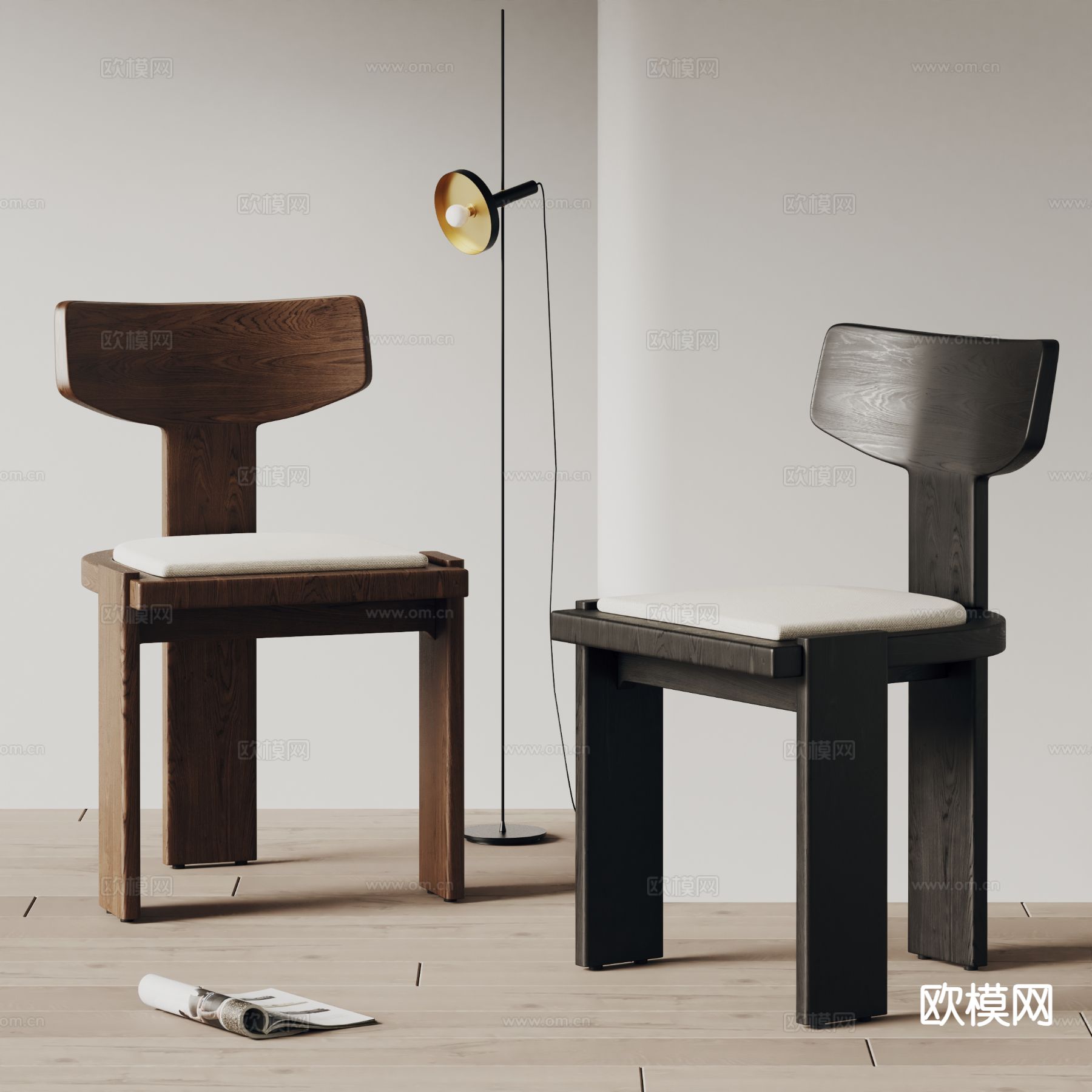 Vitra 椅子 餐椅3d模型