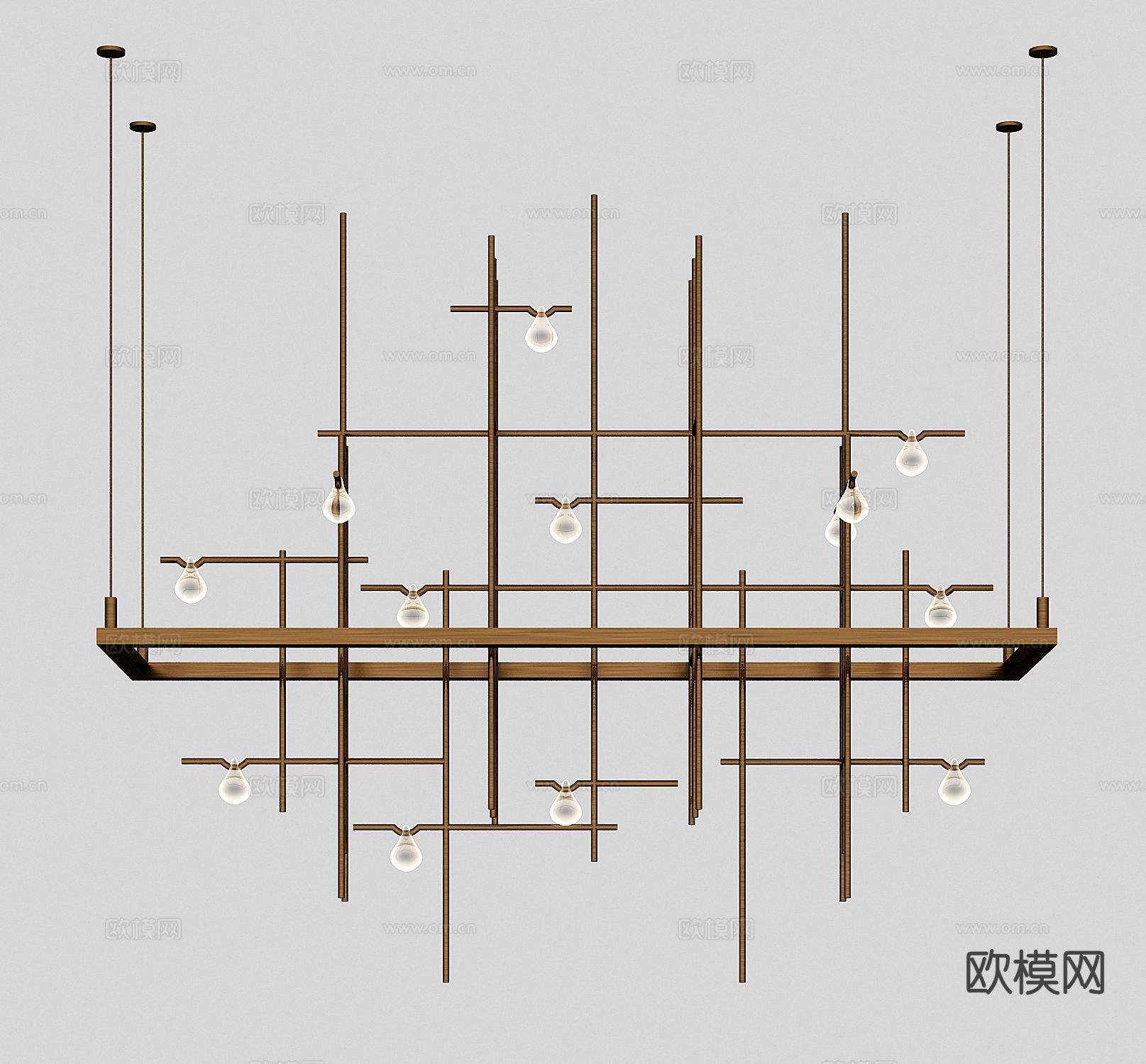 创意吊灯 矩阵吊灯3d模型