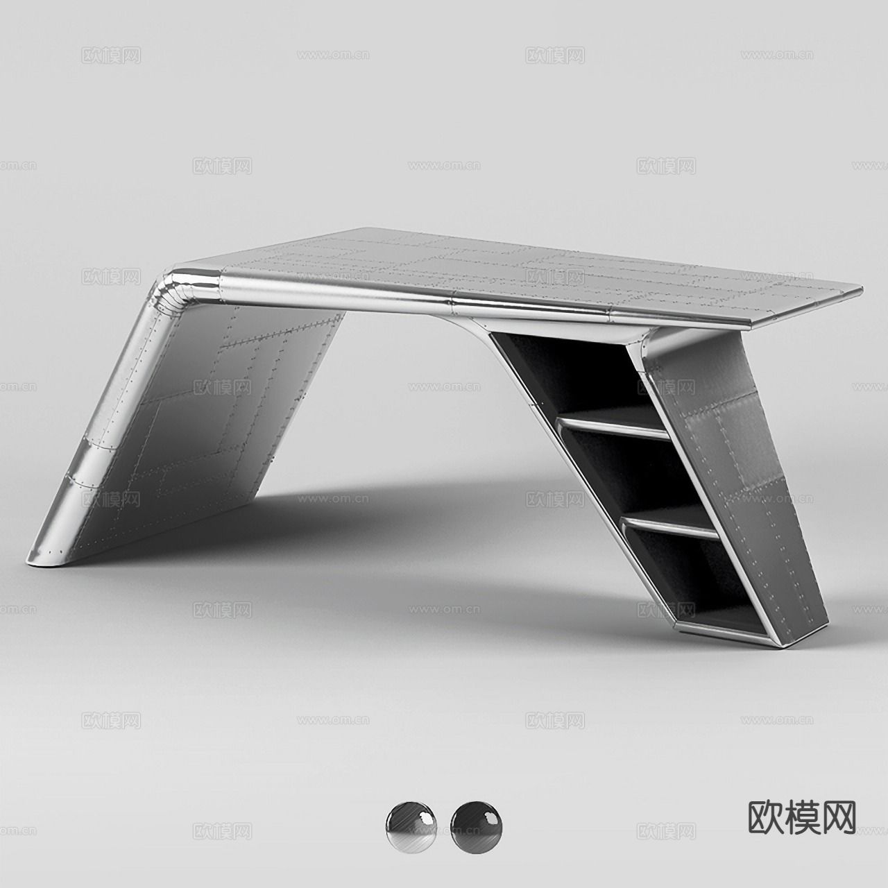 现代工作台3d模型