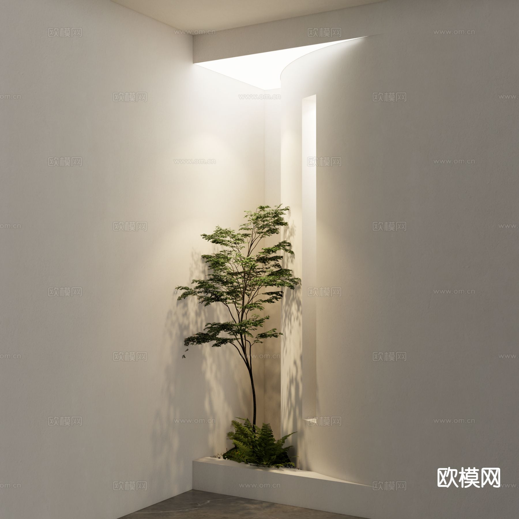 现代植物造景 绿植小品3d模型