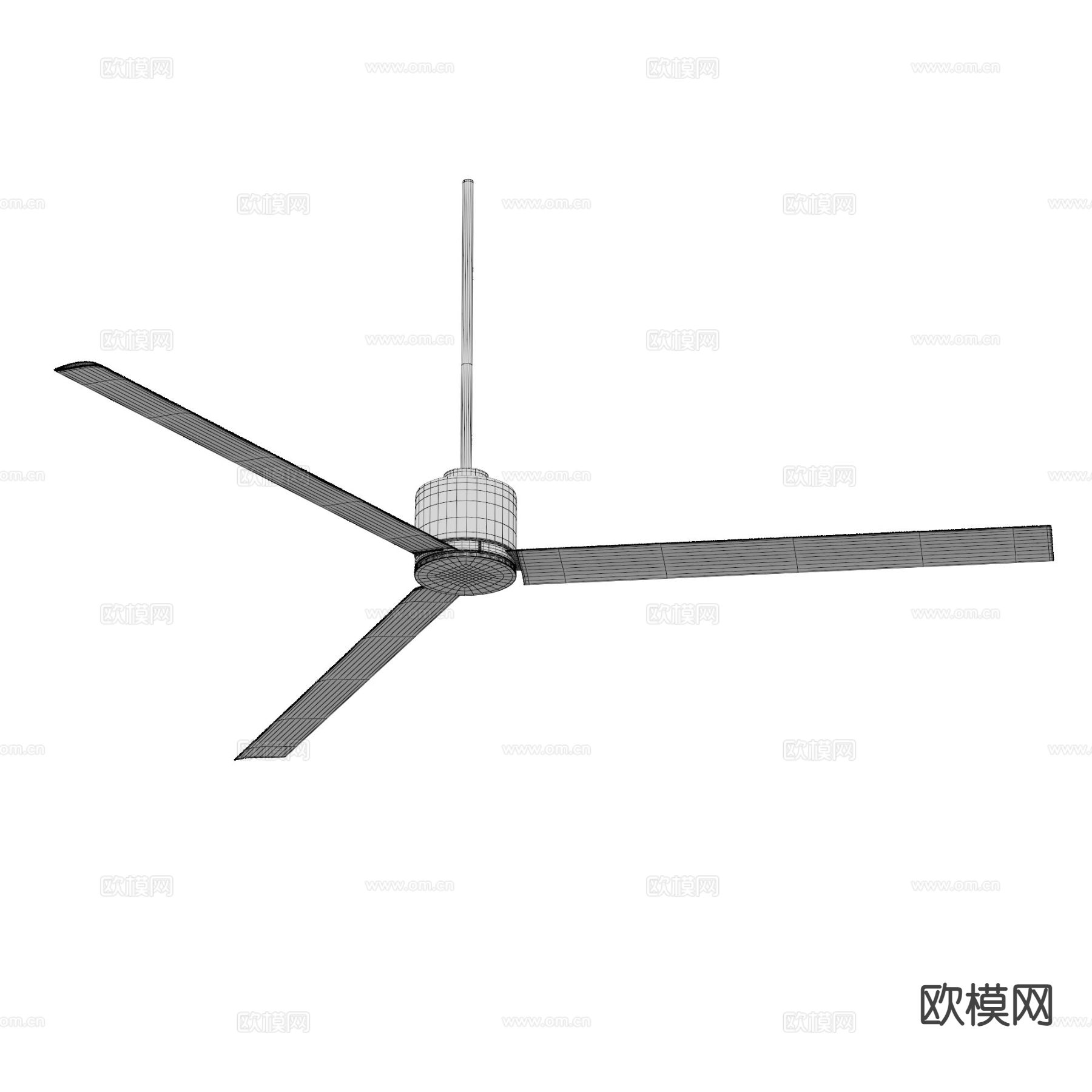 60 Status 中古风风扇 吊扇灯3d模型