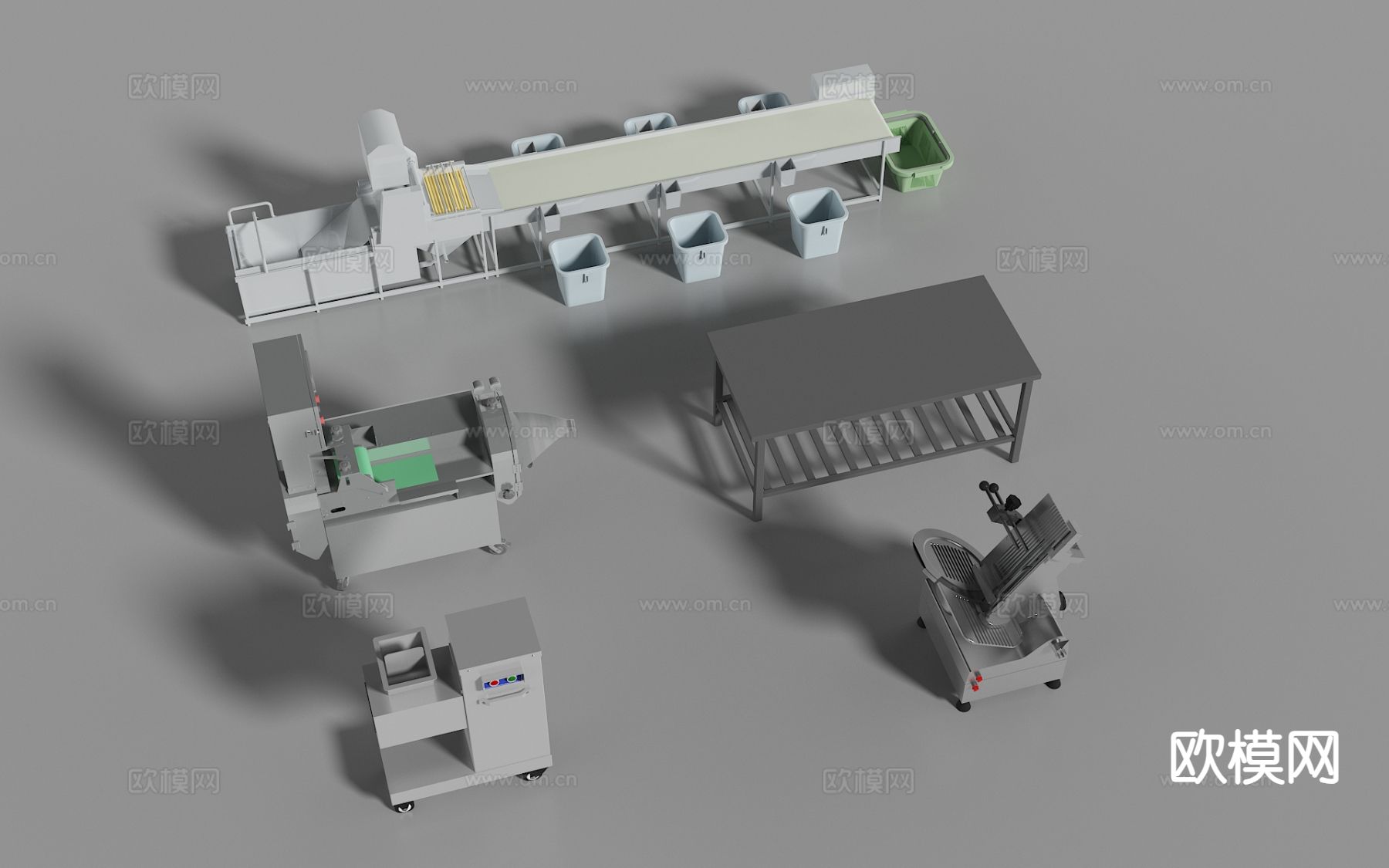 现代工业设备 厂房设备3d模型