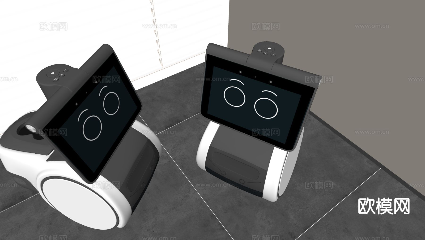 现代智能机器人su模型下载（渲染图1）