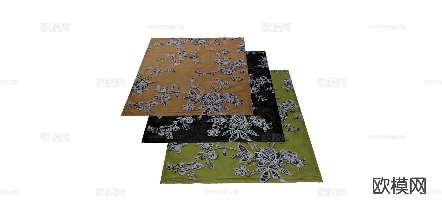 现代地毯su模型下载（渲染图1）