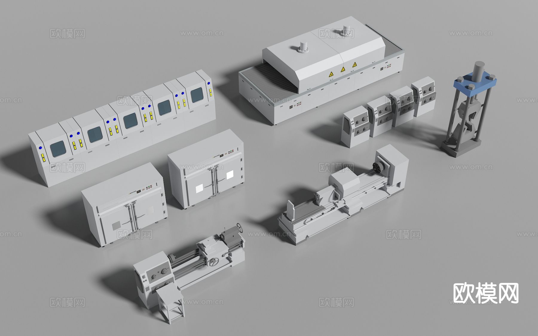 现代工业设备 厂房设备3d模型