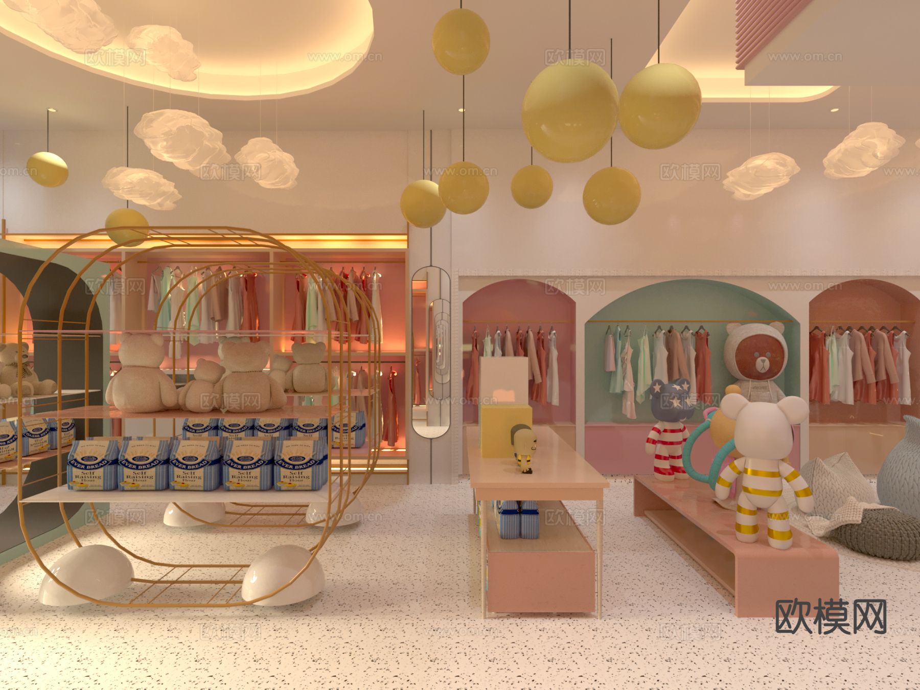 现代母婴店免费3d模型下载（渲染图4）