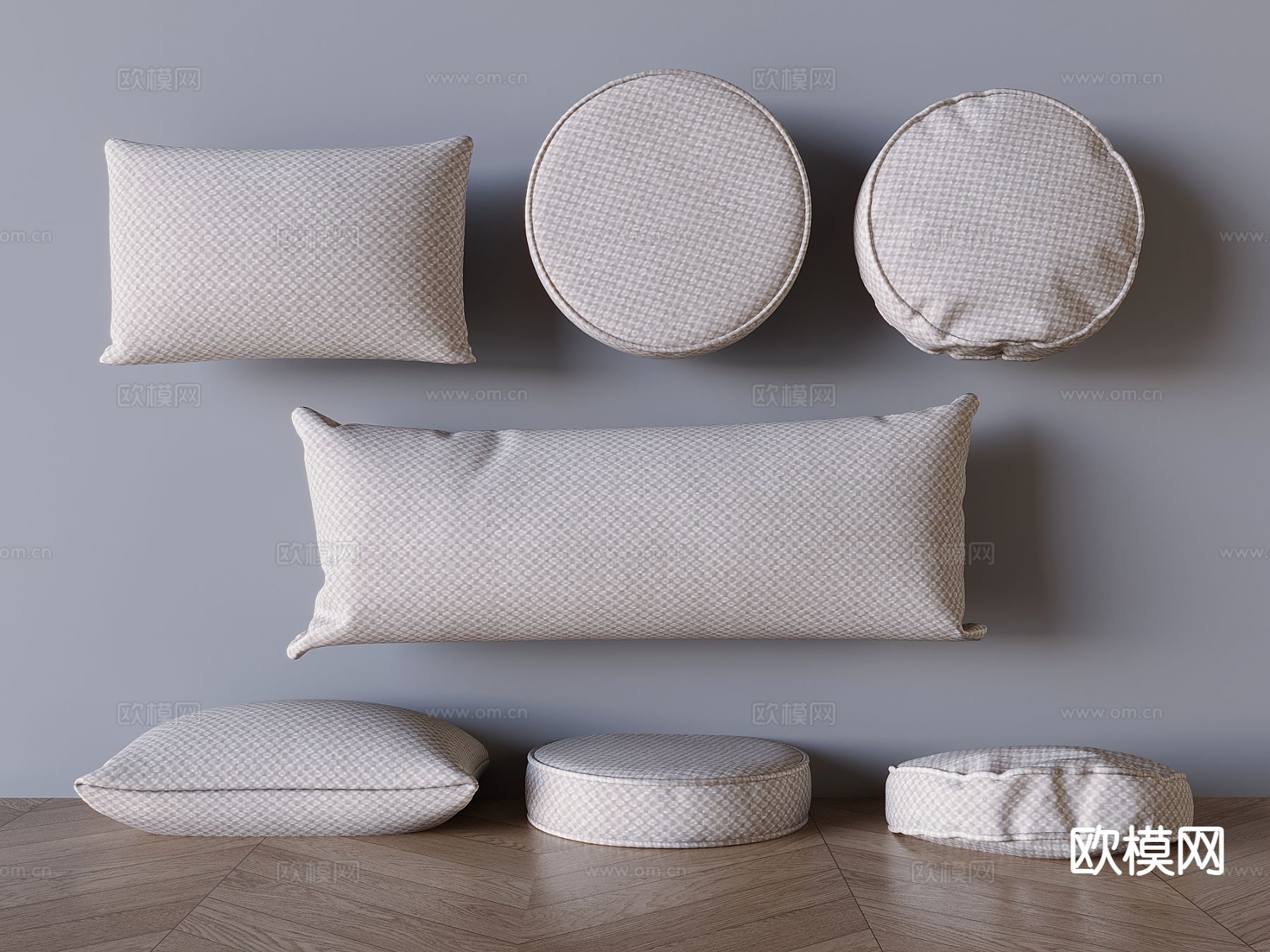 抱枕 靠背 抱枕靠垫 飘窗垫 榻榻米坐垫3d模型下载