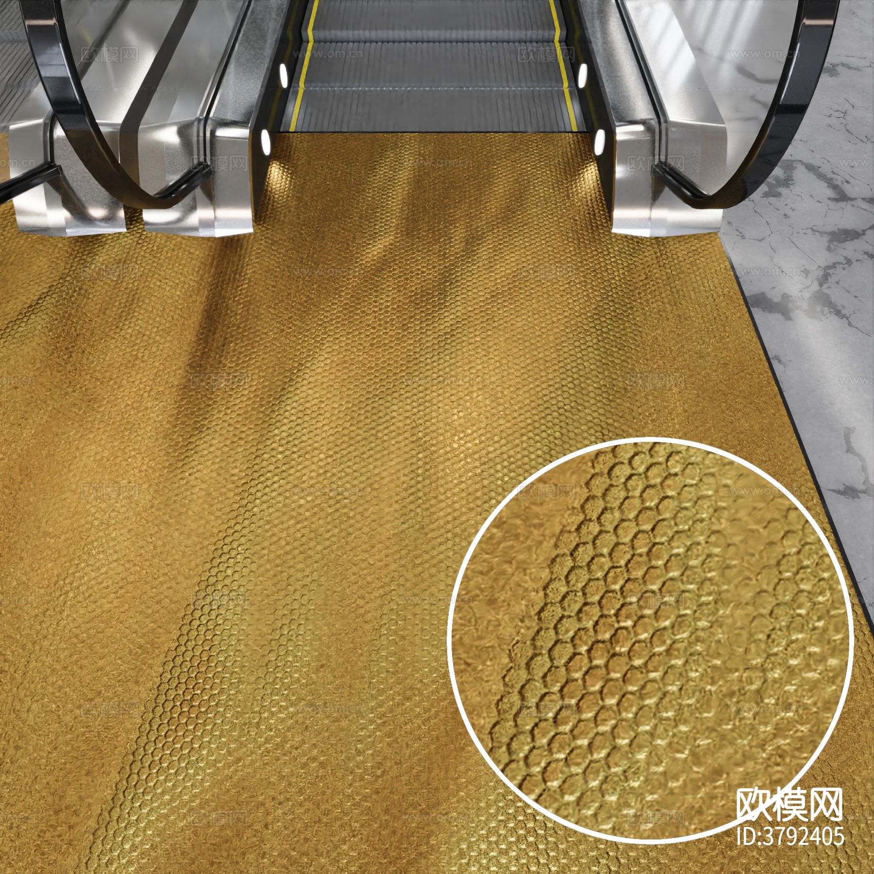 金色花纹板材质下载