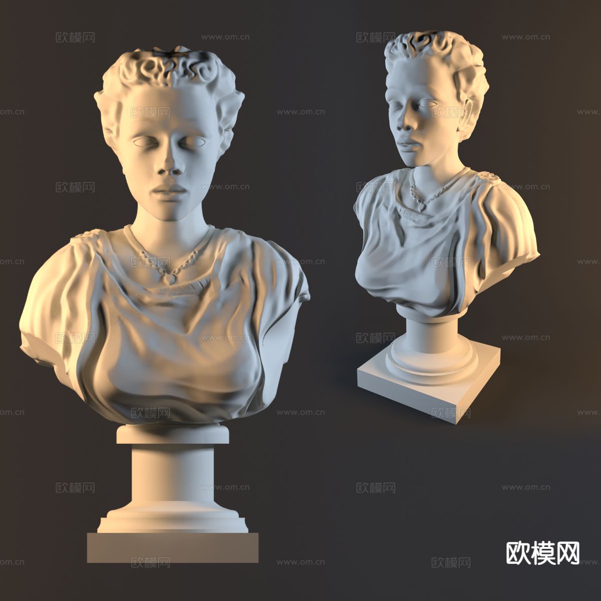 半身像雕塑 人像雕塑3d模型