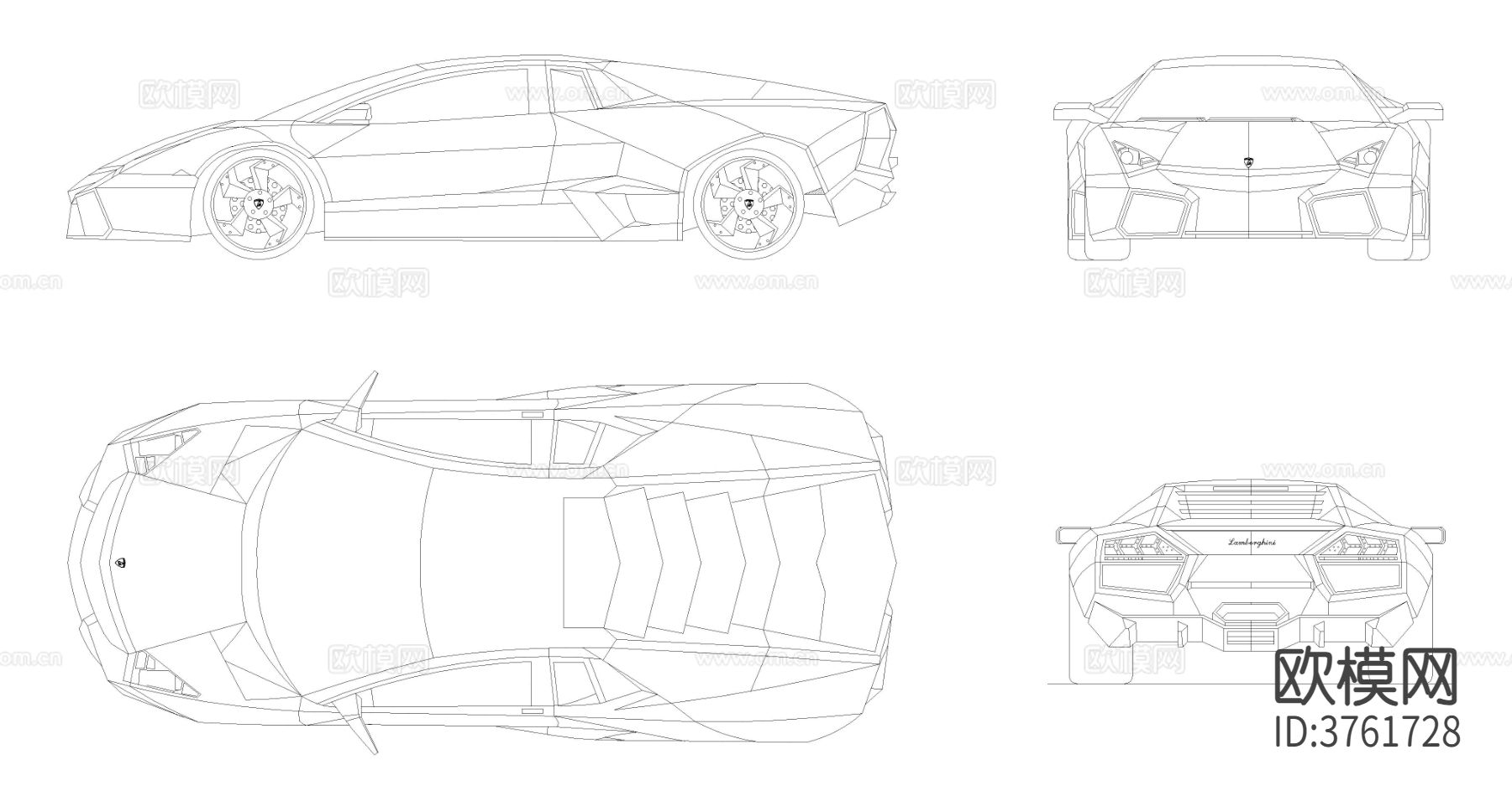 兰博基尼CAD图块