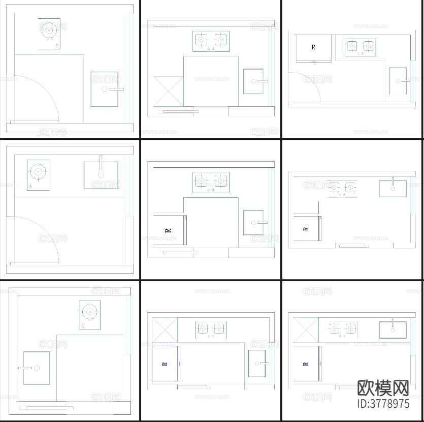 餐厅厨房CAD施工图