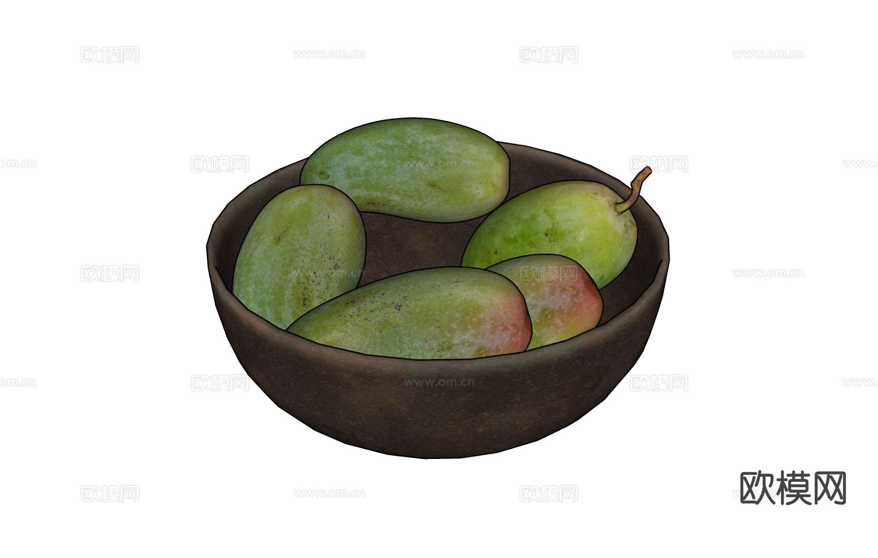 水果 芒果 果盘su模型下载（渲染图1）