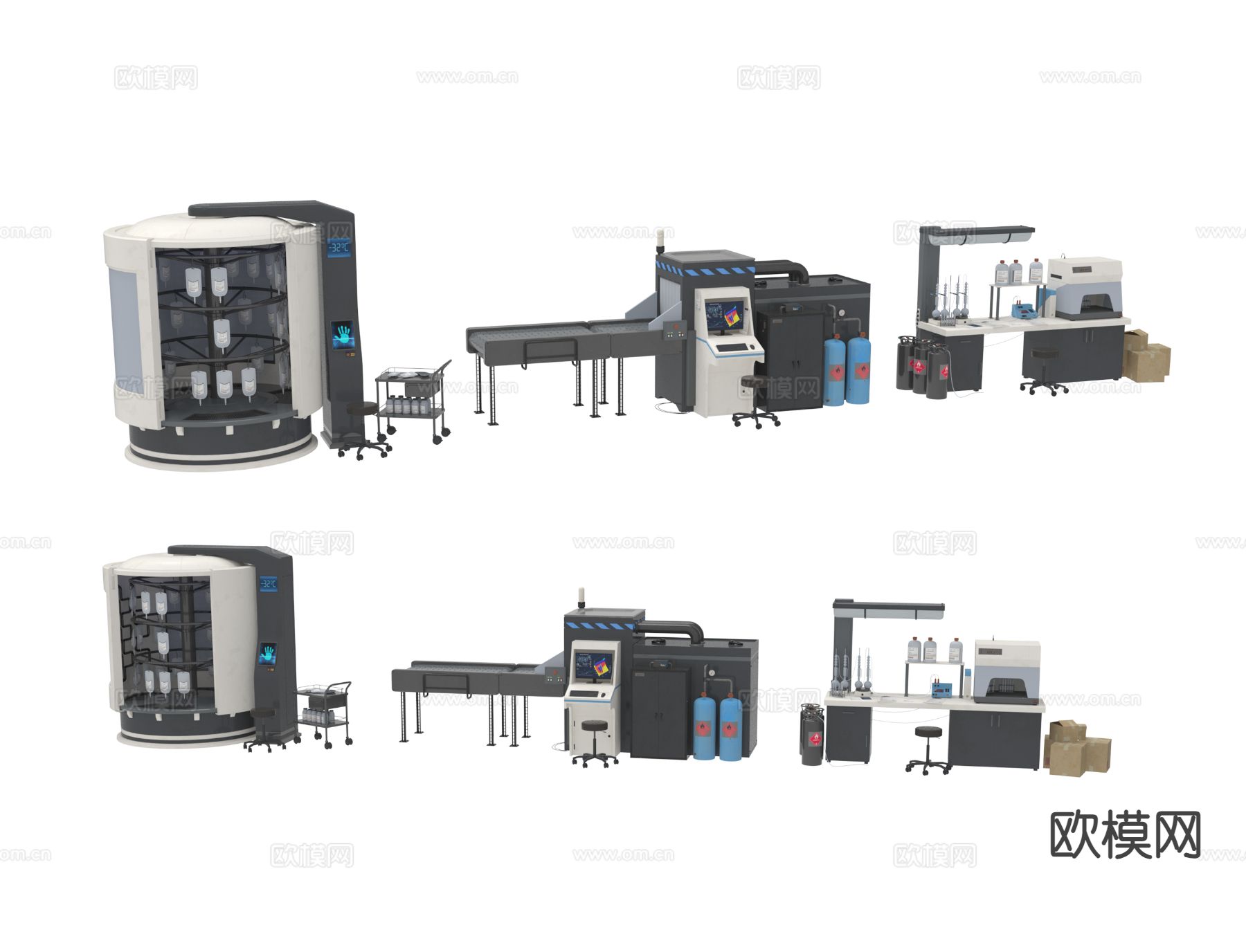 工厂器材 工业设备3d模型下载
