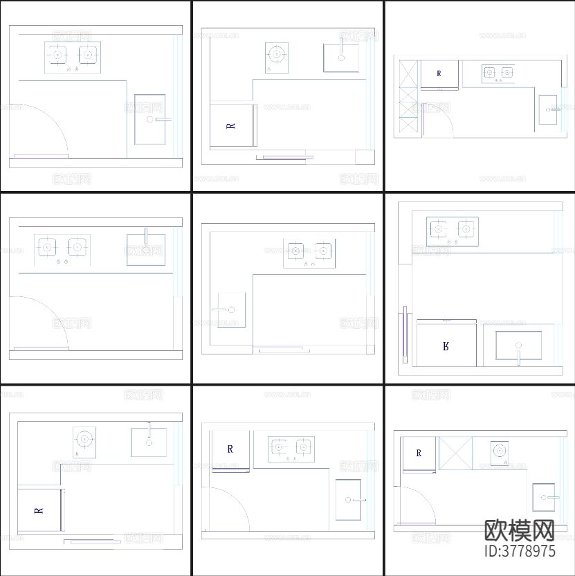 餐厅厨房CAD施工图