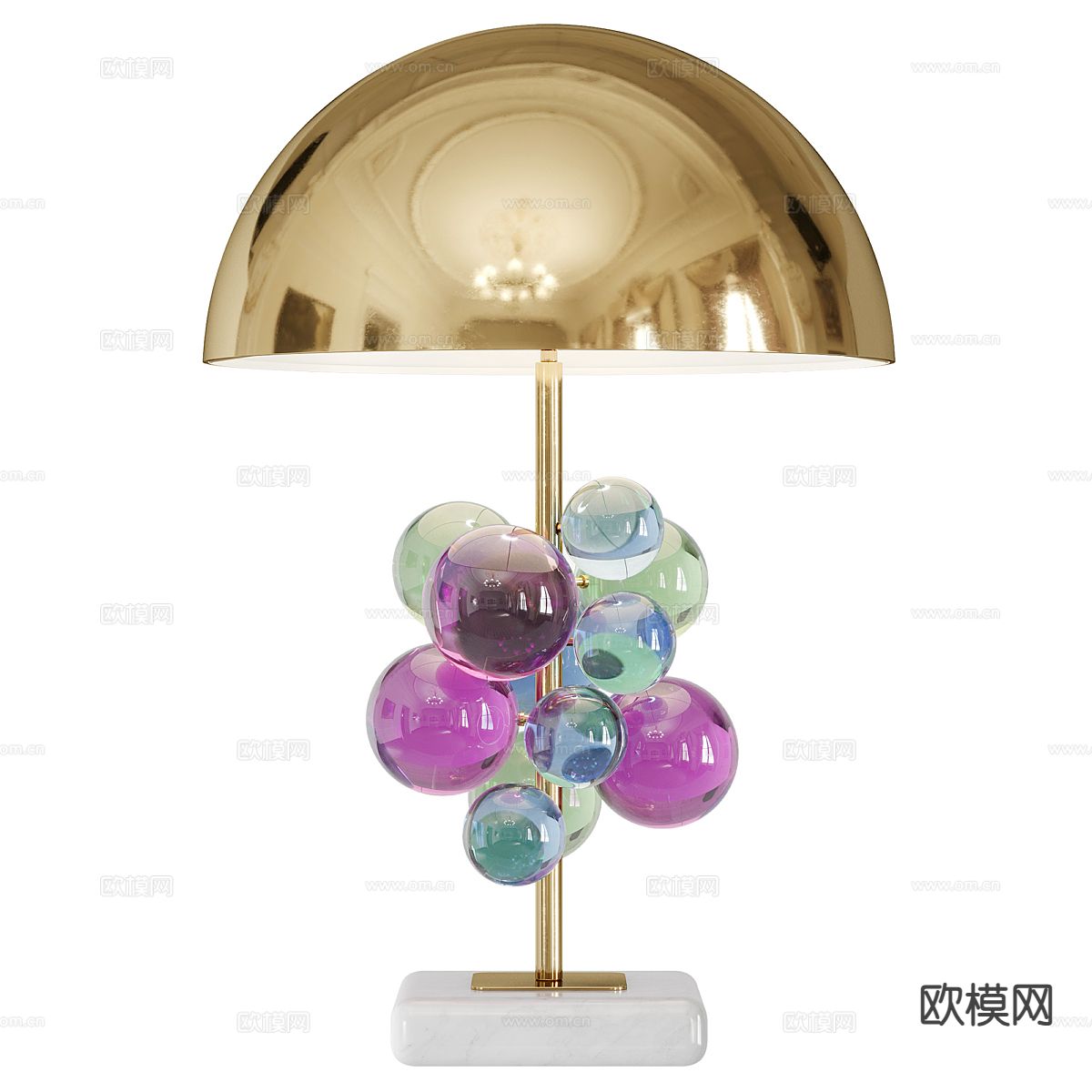 意式灯具 照明灯 台灯3d模型下载