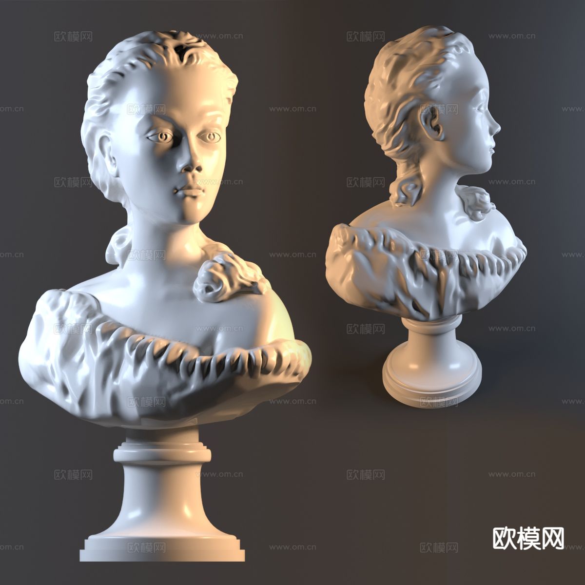 半身像雕塑 人像雕塑3d模型