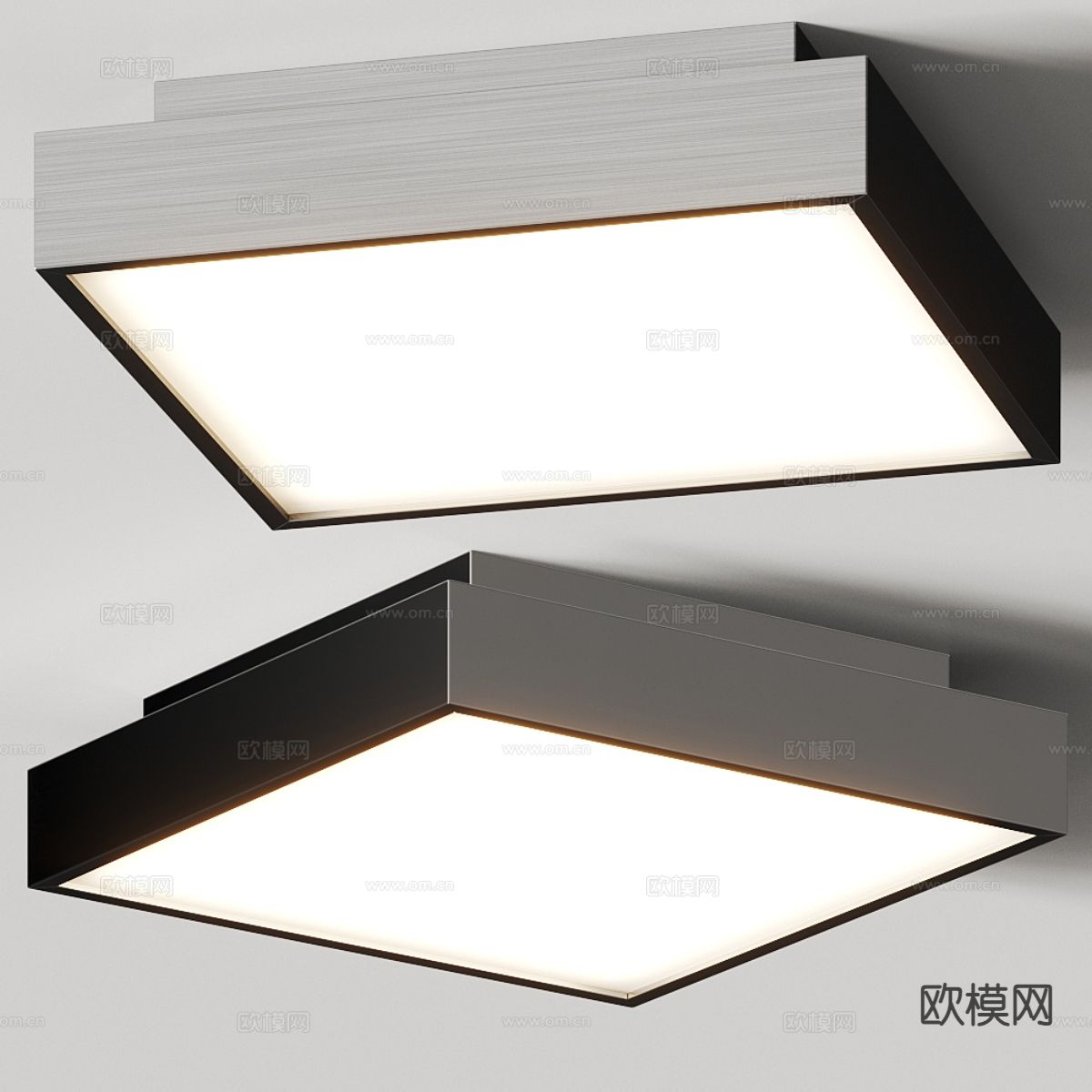 现代吸顶灯3d模型下载